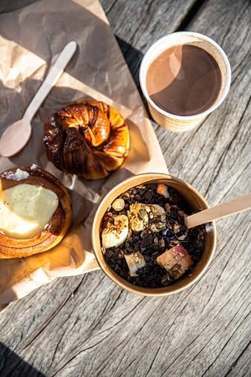 Generic Butterfly Disposable Wooden Spoons Pack of 50 Eco-Friendly Biodegradable Natural Wooden Cutlery, CUT01