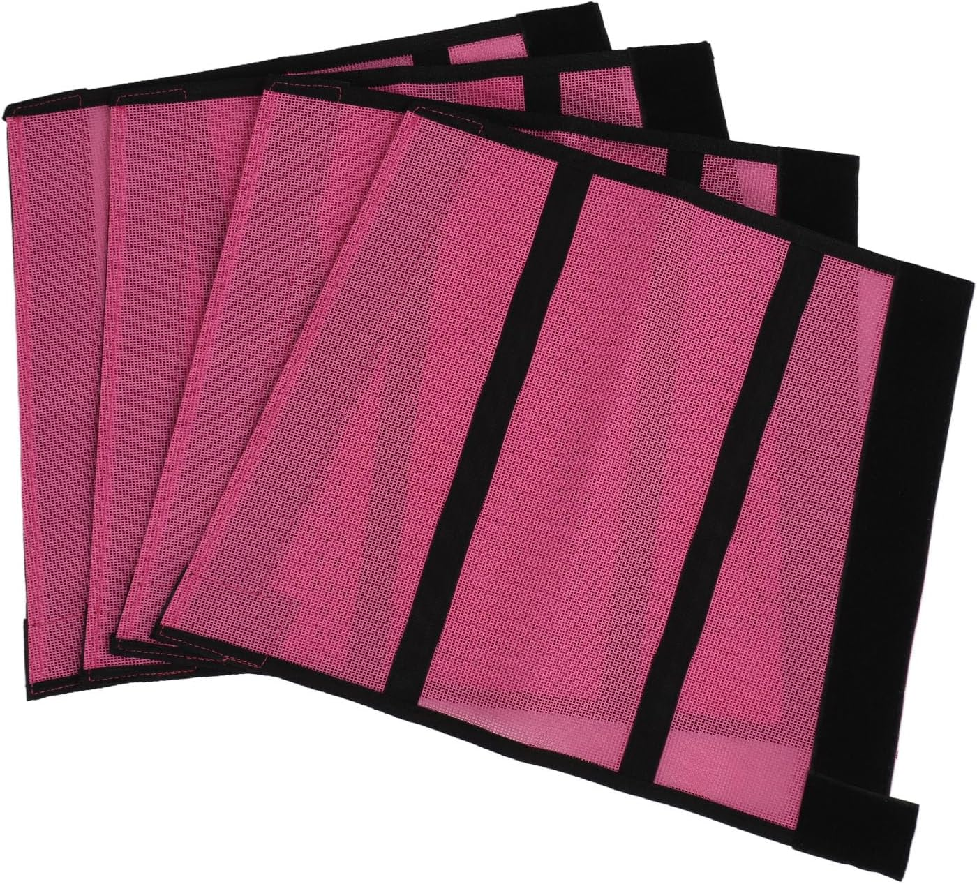 Horse Leggins, 4Pcs Breathable Horse Fly Boots Tear Resistant Horse Leg Wraps Non Slip Mesh Horse Boots Easy to Wear Horse Fly Leggings for Preventing Flies and Mosquitoes Bites image number 2