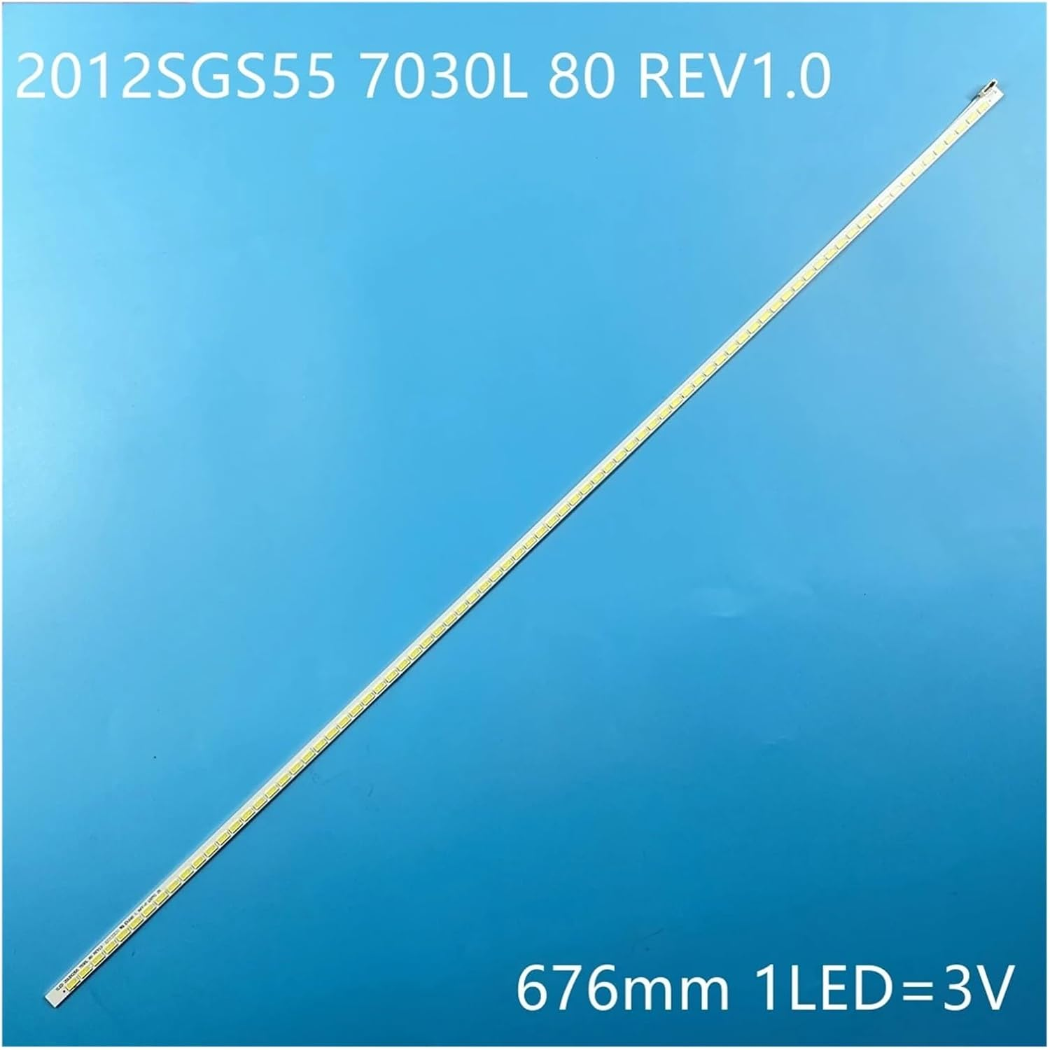 LED for 55PFL5527K/12 55PFL5527T/12 55PFL5537H/12 Backlight Strips Band Rulers SLED 2012SGS55 7030L 80 REV1.0 (Color : 5Pcs) - 1Pcs image number 5