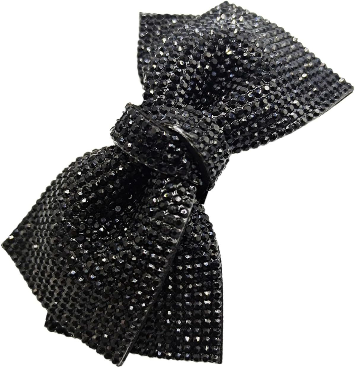 Whakano Glitter Hair Clips with Rhinestone Bow, Large Hair Bows Clip for Women and Girls, Automatic Hair Clips, Elegant Girls Hair Accessories, Hair Styling Accessories, Hair Clips, Black B image number 3
