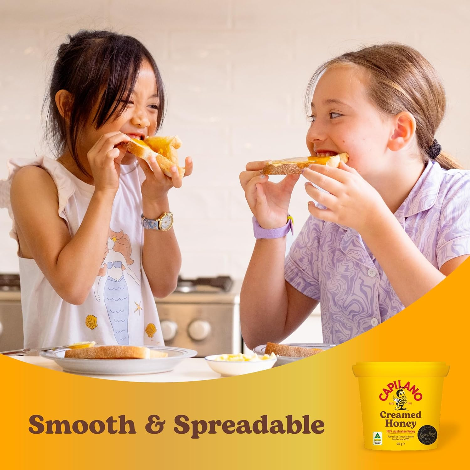 Capilano 100% Pure Australian Creamed, Premium, Honey Bucket, 500G