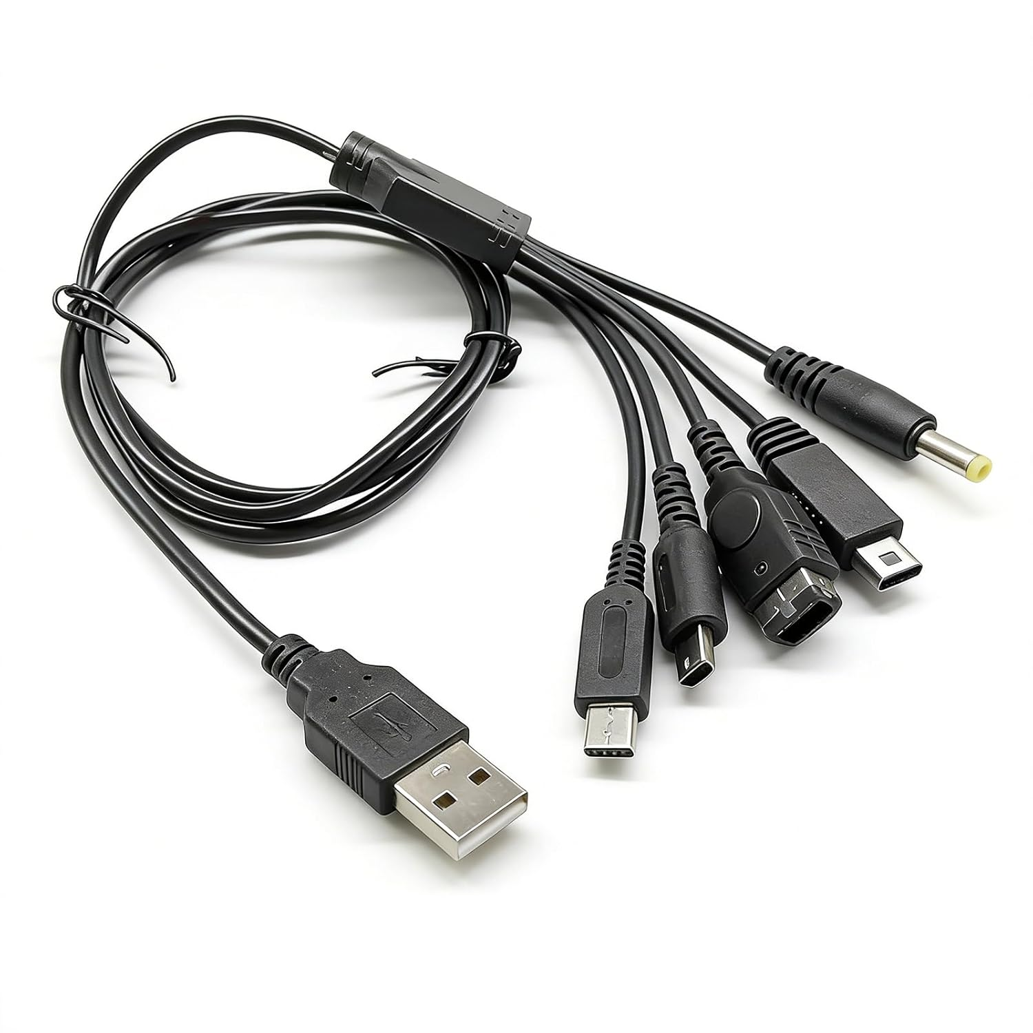RIBHNXHI 5 in 1 USB Charger Cable Compatible with DS Lite/Wii U/New 3DS(XL/LL), 3DS(XL/LL), 2DS, Dsi(Xl/Ll), NDS/GBA Sp(Gameboy Advance Sp), PSP 1000 2000 3000, Universal Charging Cable Cord image number 3