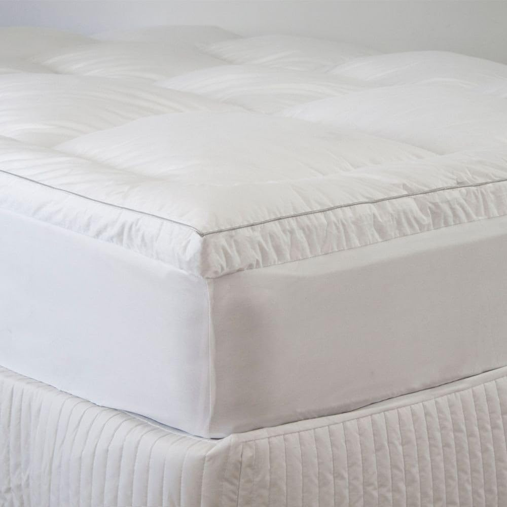 Ardor 2800GSM Standard Microfibre Mattress Topper Vaccum Packed, White, Double image number 2