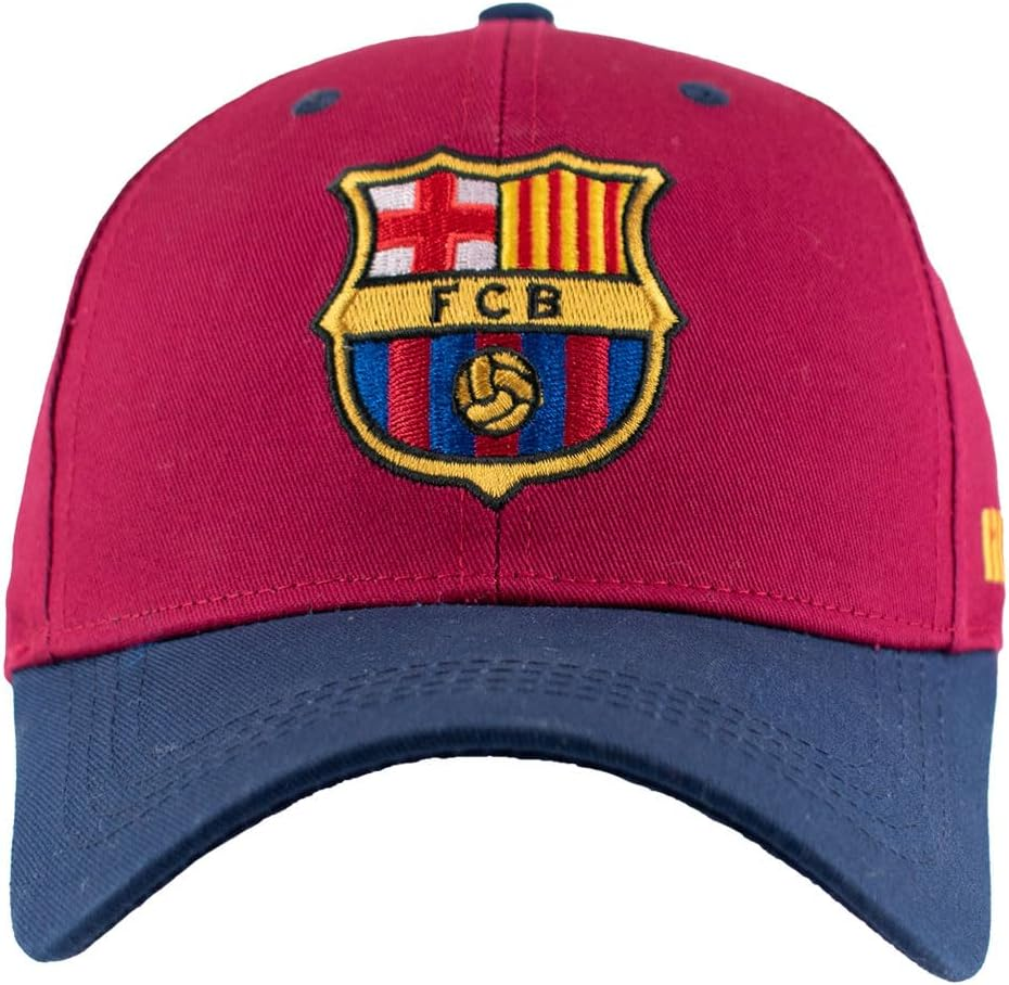 Hy-Pro Officially Licensed Barcelona Baseball Cap - Quality Material with Adjustable Strap, Comfortable Sports Fan Accessories - Stylish Red & Navy Blue Football Hat for Men and Women, 58Cm image number 2