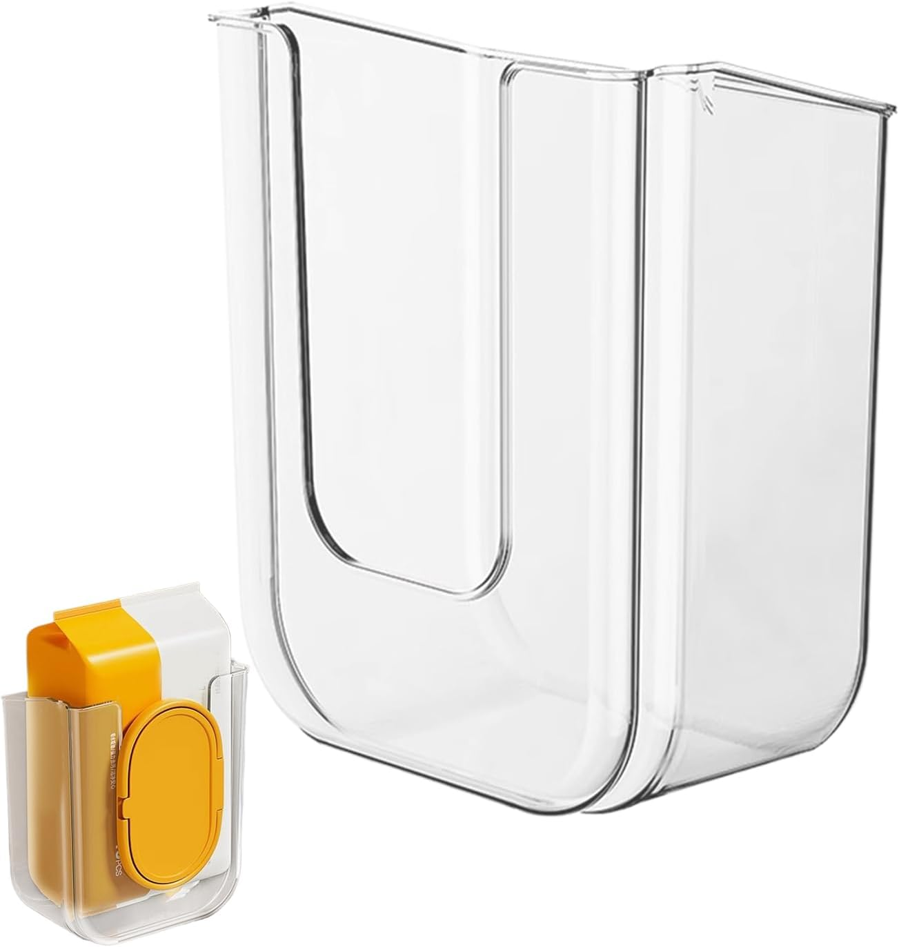 Wipe Holder for Bathroom, Wall-Mounted Tissue Dispenser, Refillable Container for Wipes, Ideal Bathroom, Kitchen, Bedroom, Family Home Organization and Convenience - White image number 1