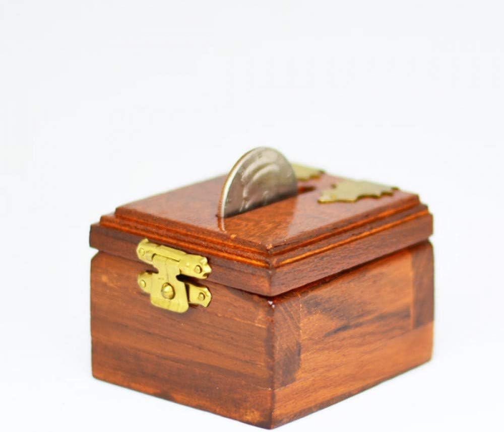 Milesmagic Magician'S Ching Ling Coin Box Penetration Trick | Coin through Solid Glass Gimmick | Real Close-Up Illusion for Stage, Street & Beginner Magic Tricks image number 5