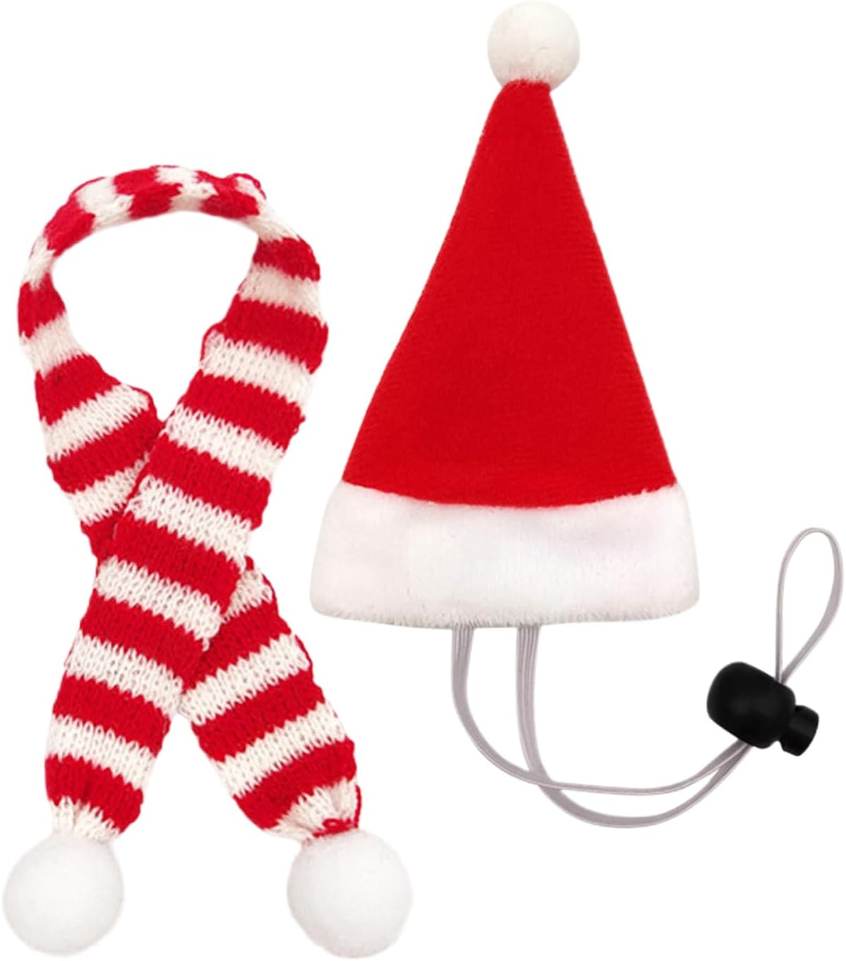 Rrlihjgu Costumes for Chickens,Santa Cosplay Dress up Supplies for Small Pets | Funny Small Hat Tiny Pet Santa Hat with Adjustable Chin Strap,For Hen Hamster Rabbit Kitty Parrot Puppy Lizard Farm