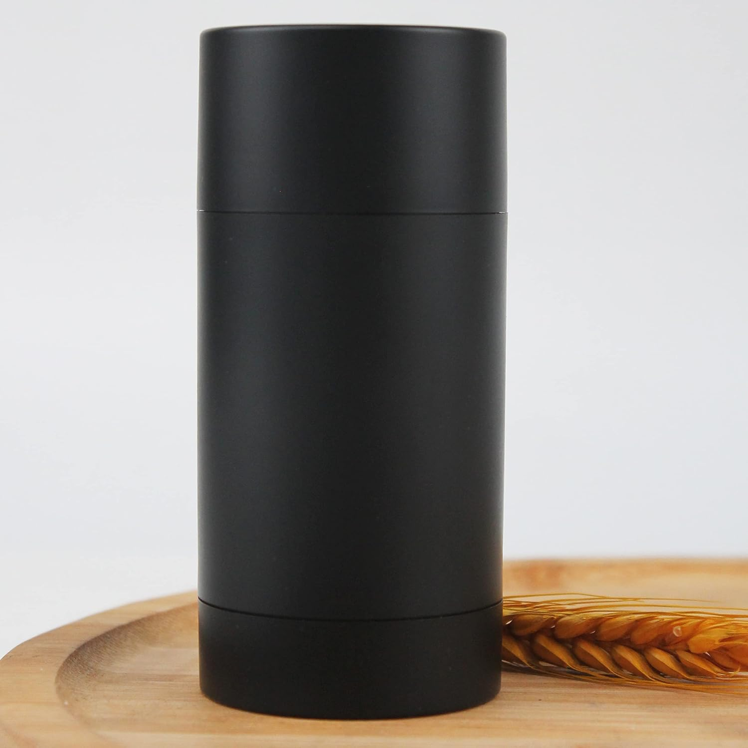 75ML Empty Deodorant Containers Lip Balm Tube DIY Empty Plastic Black Twist-Up Refillable Travel round Deodorant Tubes (6-Pack, Black) image number 2