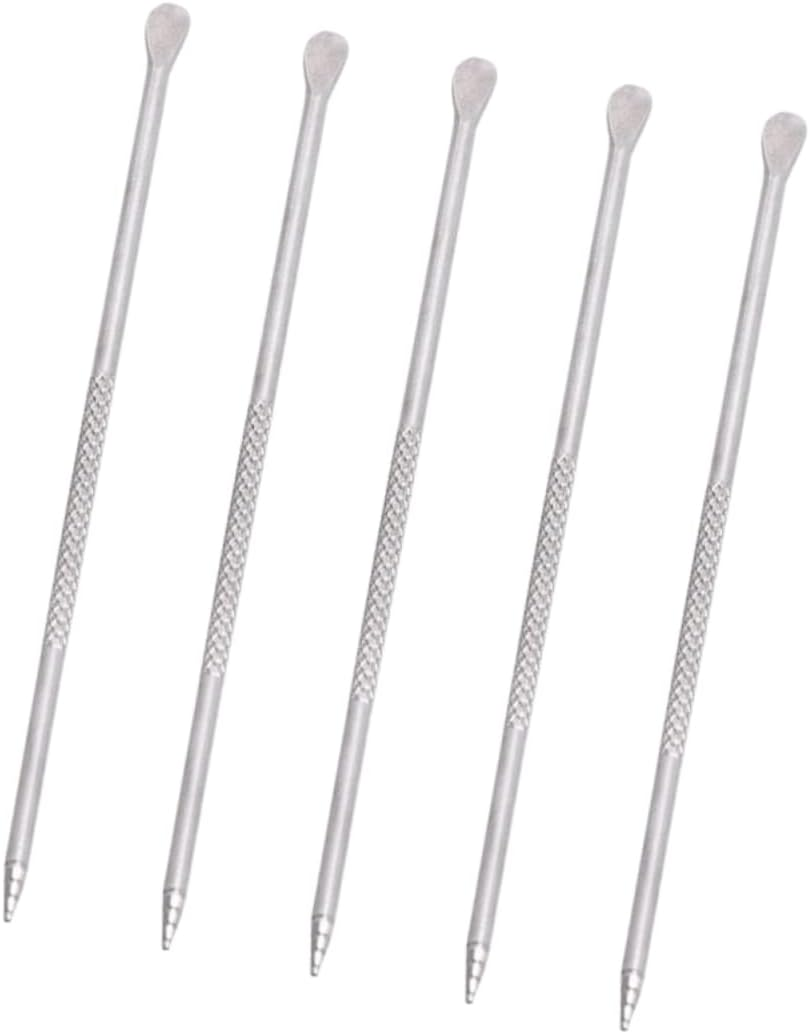 BUTIFULSIC 5Pcs Espresso Tool Fancy Pencils Coffee Art Pen DIY Tools Spatula Needle Cappuccino Art Pen Latte Art Tools Stainless Steel Scoop Latte Art Pen Pen Milk Tea Hook Flower image number 1