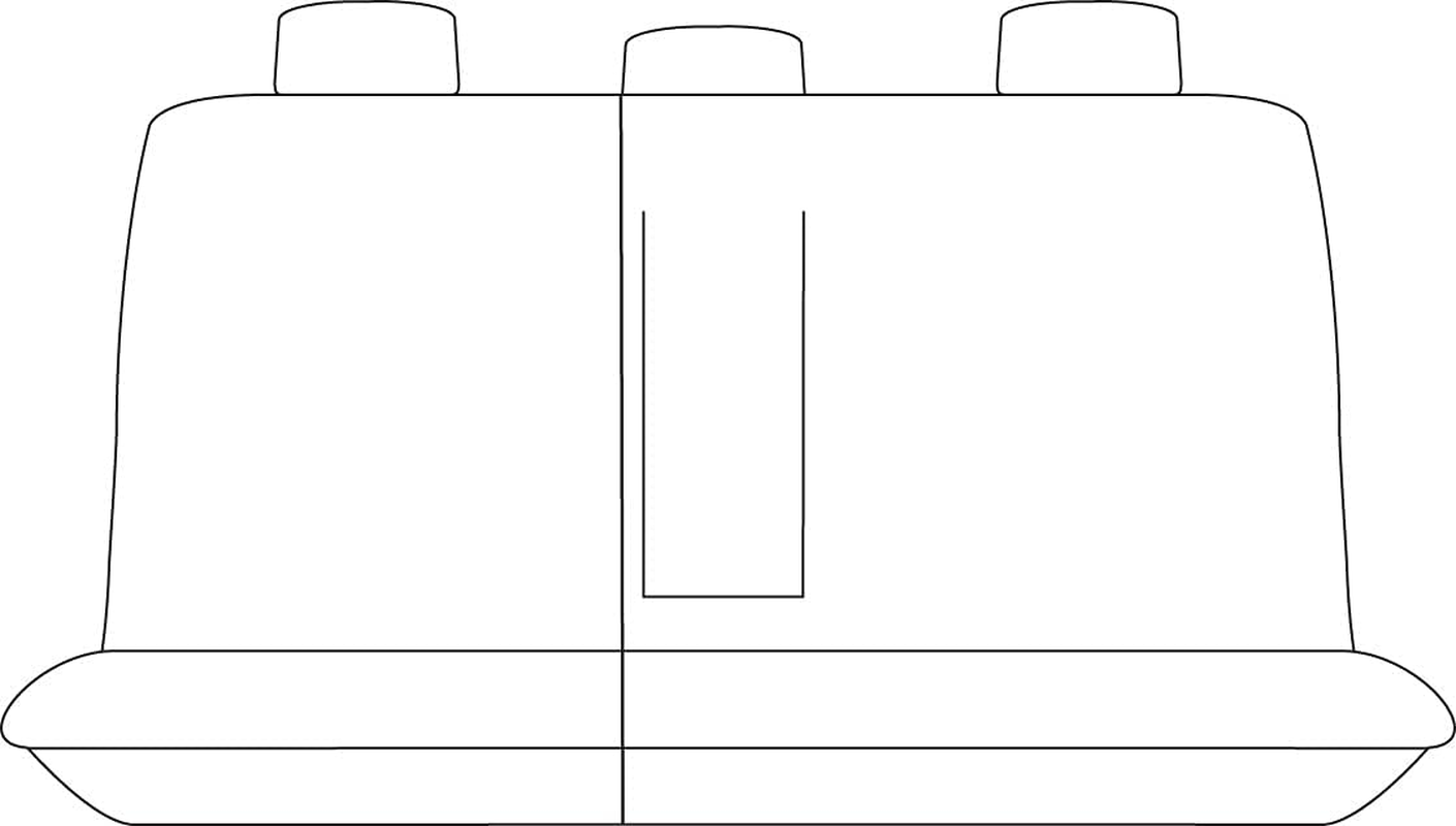 For Mitsubishi Pajero Sport QF QG 2019-On Neoprene Rear (Row 3) Seat Cover Waterproof image number 2