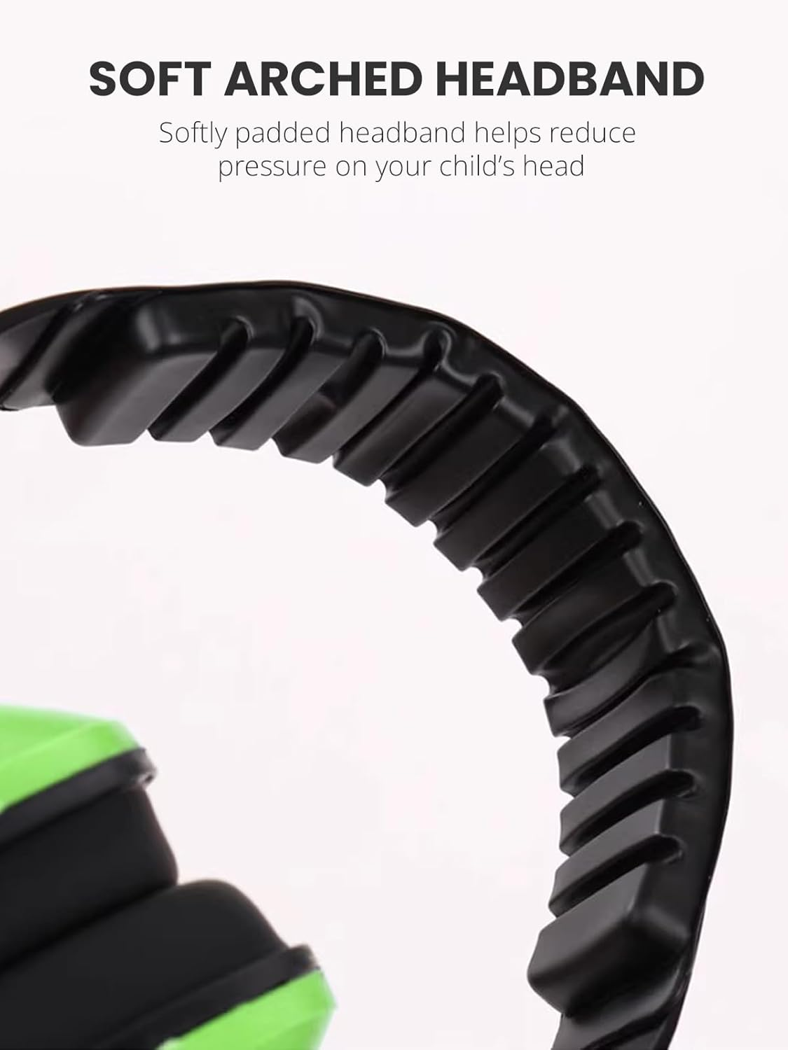 Kids Noise Reduction Ear Muffs, 21Db Hearing Protection for Toddlers & Children, Ideal for Concerts, Fireworks, Shooting &ndash; Green image number 4