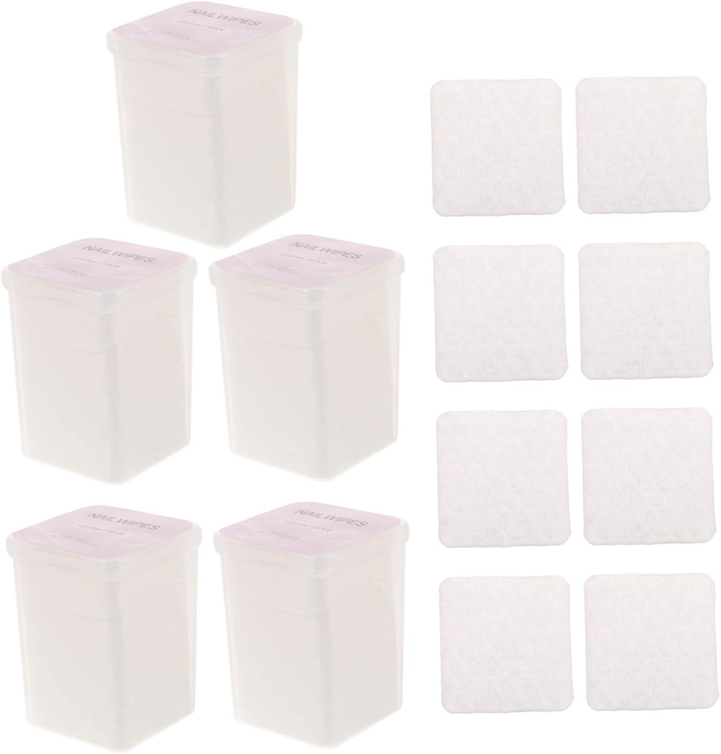 Nail Polish Remover Pads Lint Cotton Wipes for Gel Polish Removal for Nail Care Cleaning at Home Salon image number 4