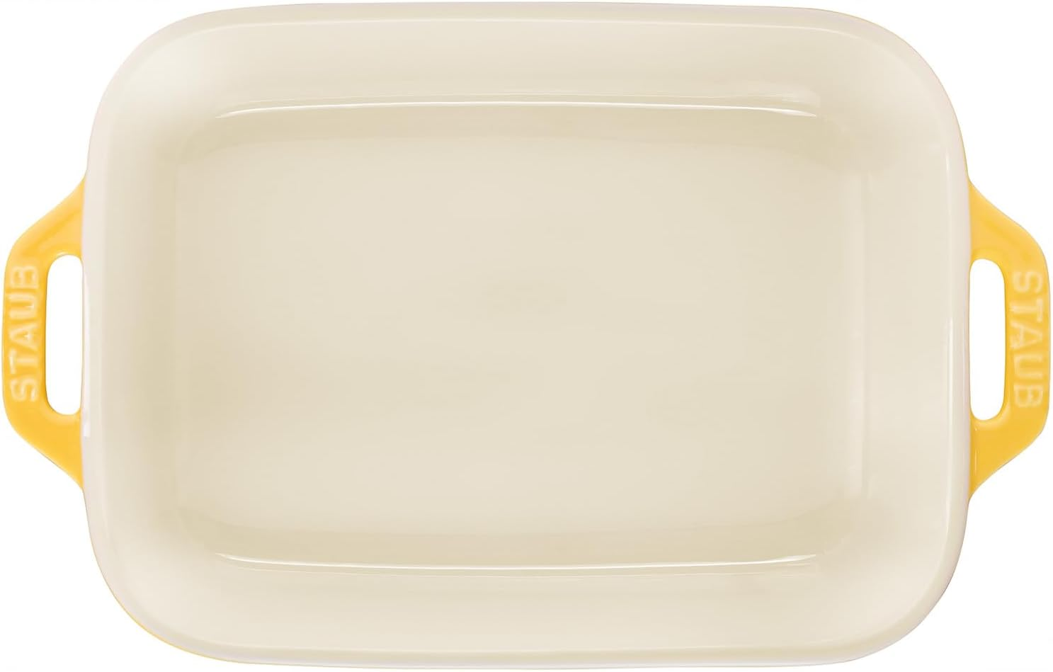 Staub Z1029-535 Rectangular Dish 7.9 Inches (20 Cm) Citron, Ceramic Au Gratin Dish, Oven Safe and Microwave Safe image number 2