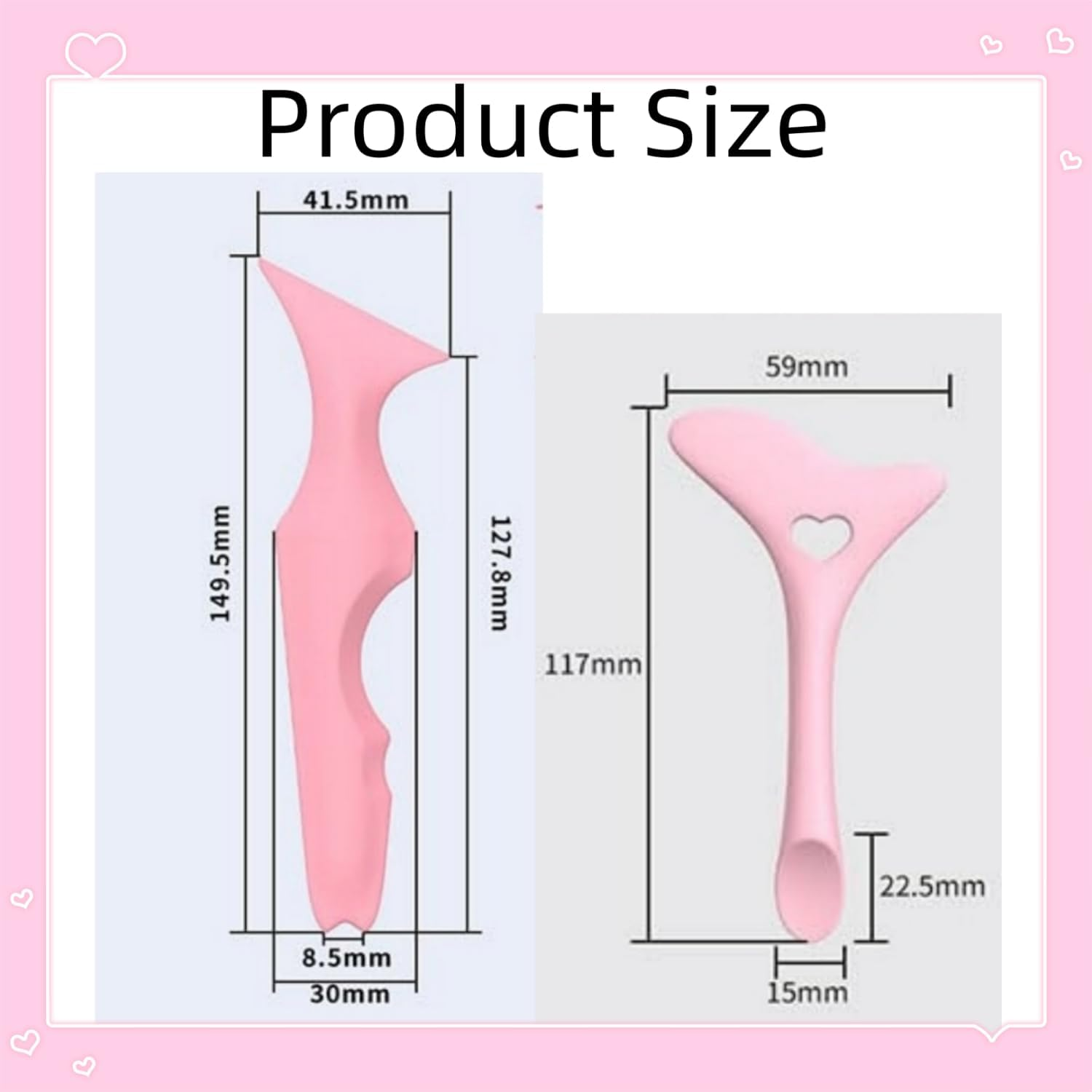 2Pcs Multifunctional Eyeliner Stencils, Eye Makeup Tool Set Wing Eyeliner Aid Silicone Beauty Ruler as Eyelash Shield/Eyebrow Shaping/Jaw Line/Lip Line for Beginners (Purple) image number 5