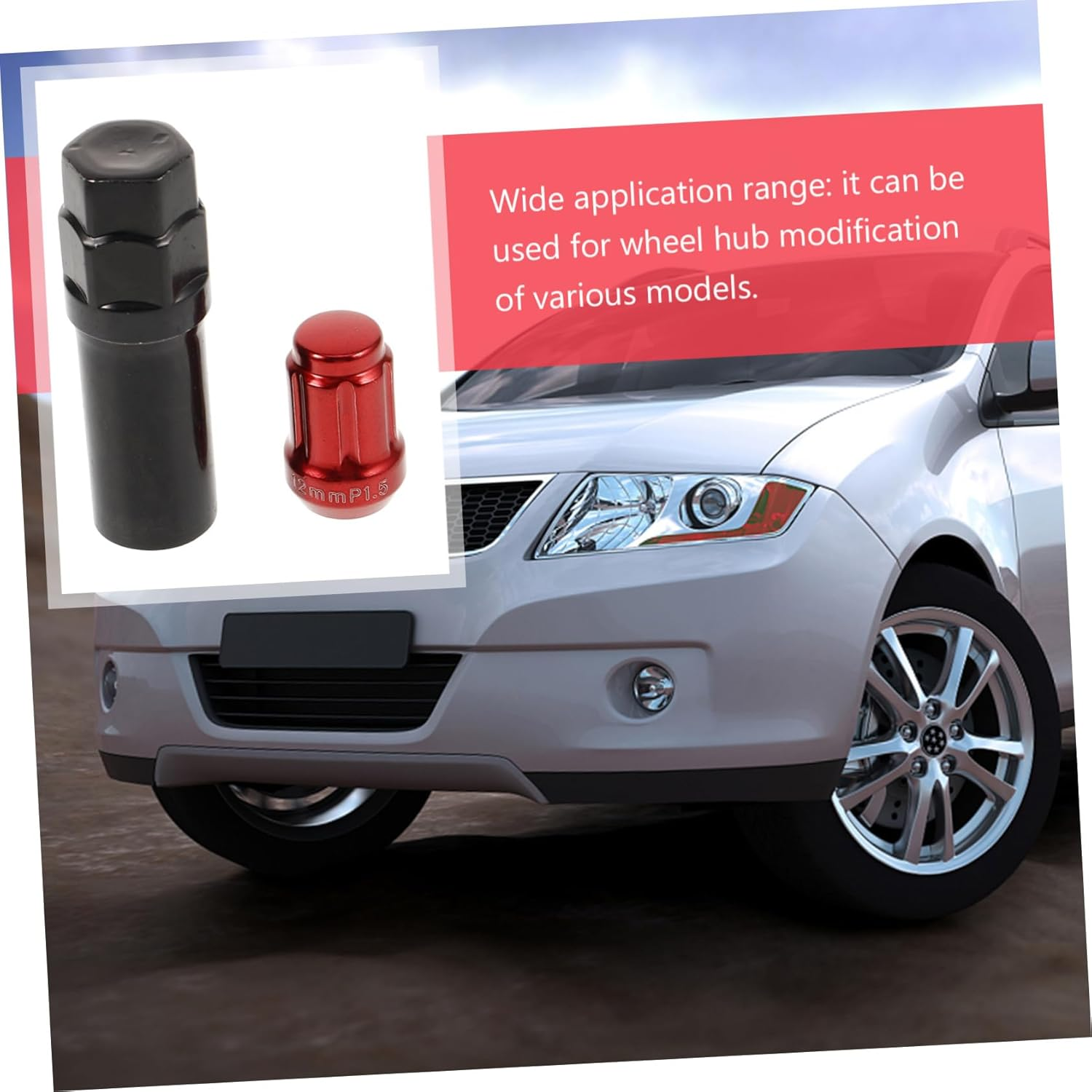 COSMEVIVI 20Pcs Spiral Mother Wheel Nut Covers Tyre Accessories Car Wheel Nut Caps Lug Covers Car Tire Caps Protect Bolts