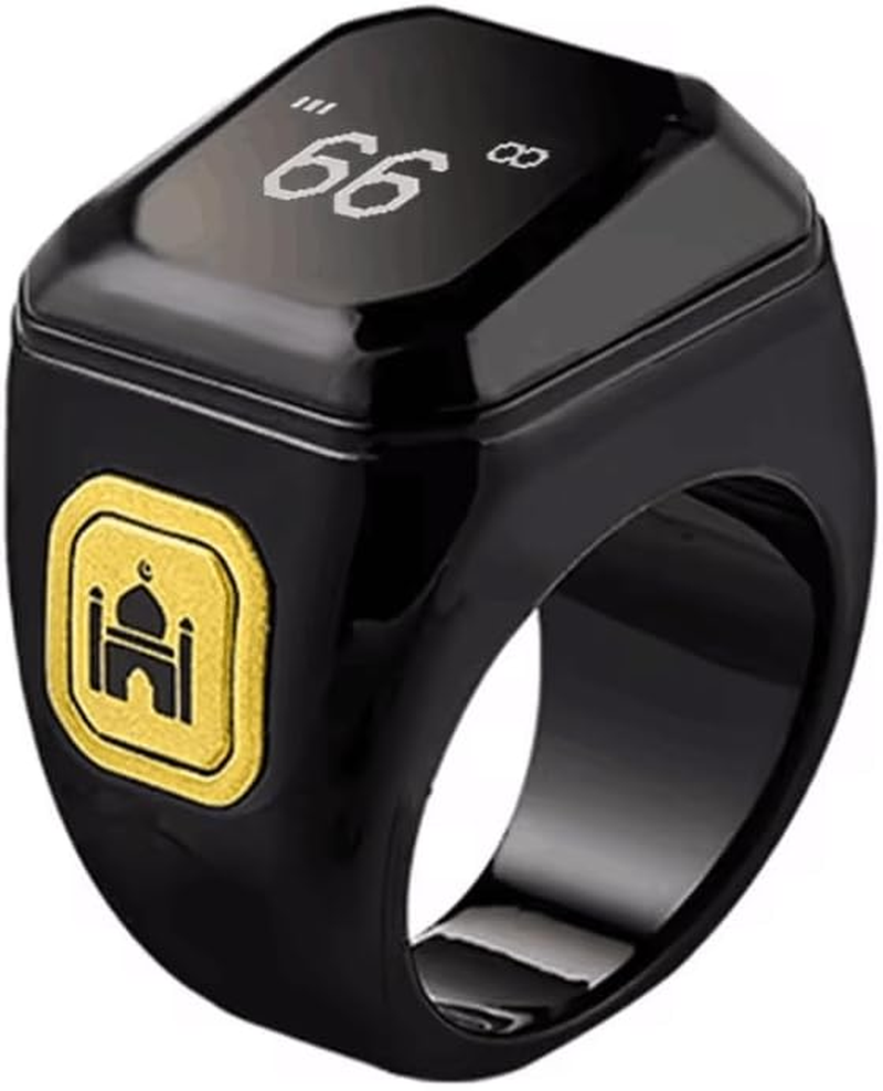 YUENTOEN Finger Tally Counter Clicker, Digital Tally Counter Ring with 0.49In Screen, APP Support, Prayer Reminders, Easy Count, Lightweight and Portable (18Mm)