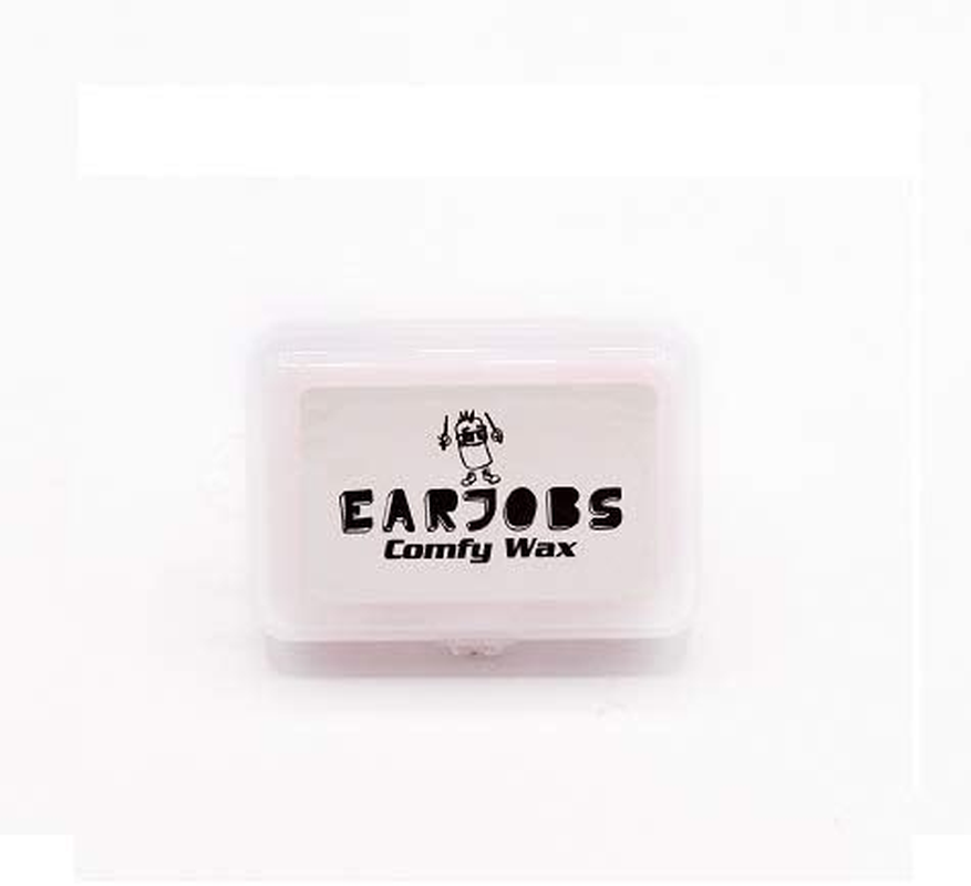 Earjobs&trade; Comfy Wax Ear Plugs (3 Pairs W/ Carry Case) Custom Fit Earplugs for Sleep, Snoring, Study