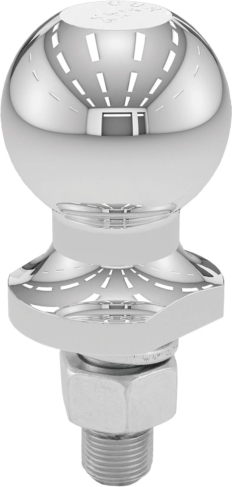 CURT 40097 Chrome ATV, UTV, Lawn Tractor Hitch Ball, 2,000 Lbs, 2-Inch Diameter, 5/8 X 1-3/4-Inch Shank image number 4