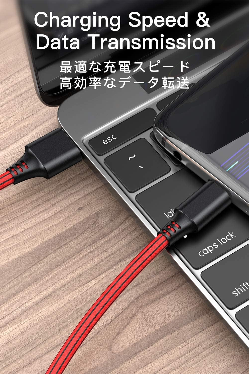 USB Type C Charger Cable,5Pack 2M PVC Rapide Charger High Speed Synchronous Data Transfer for Samsung Galaxy S9+/S9/S8,Note 8,Huawei P10/P9,Oneplus 2/3,Lumia,Nexus 5X/6P,Xiaomi image number 6