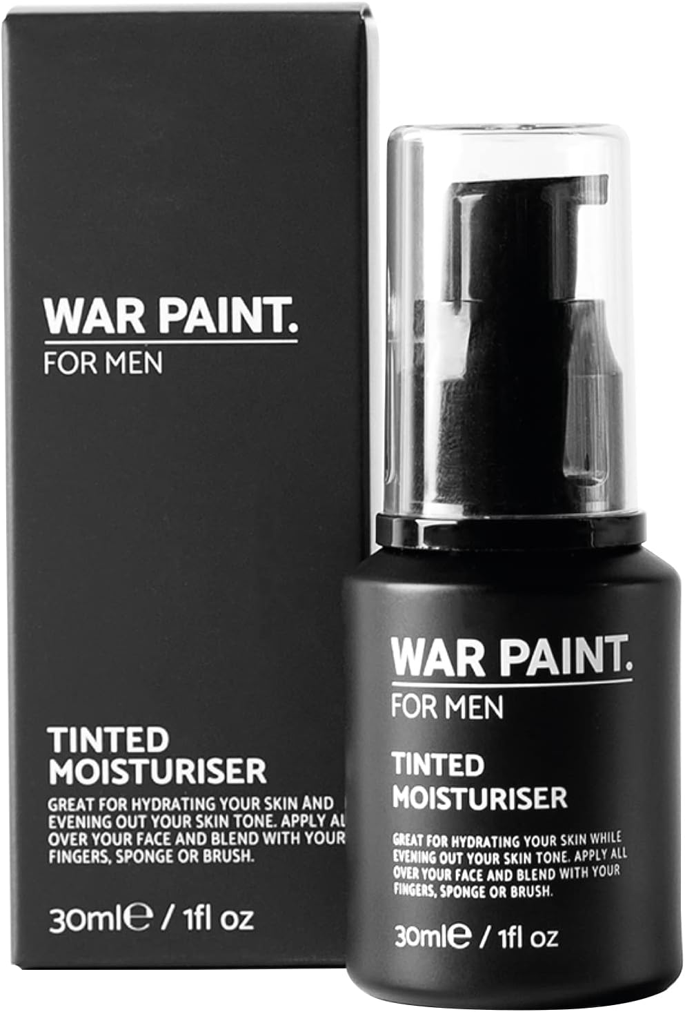 War Paint Tinted Moisturiser for Men, Light, 30 Ml