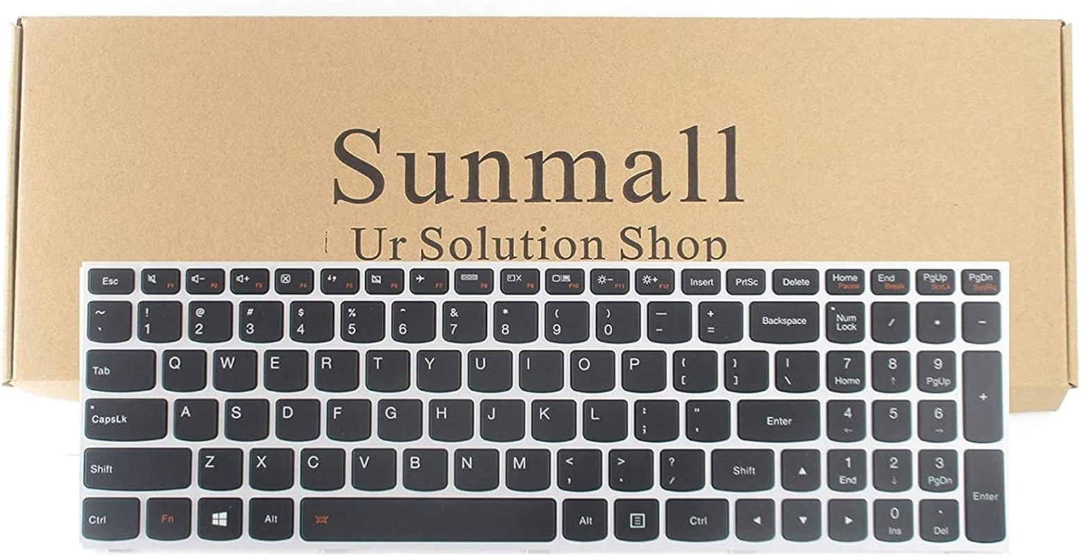 SUNMALL Laptop Keyboard Replacement with Backlight Compatible with Lenovo Ideapad Flex 2 15 B50 B50-30 B50-45 B50-70 B50-80 B51-80 G50 G50-30 G50-45 G50-70 US Layout