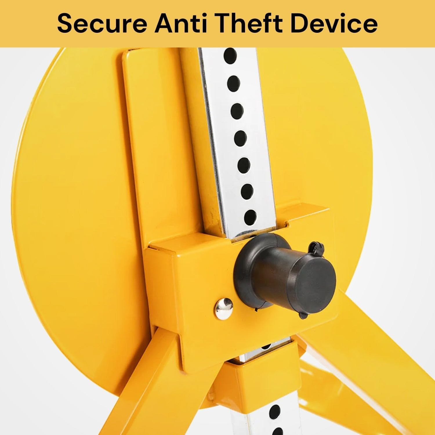 EZONEDEAL Wheel Clamp Wheel Lock Trailer Lock Extendable Heavy Duty 13" - 15" Steel Car Van Safety anti Theft Deterrent for Caravan Trailer Cars Small Wheel with 2 Keys