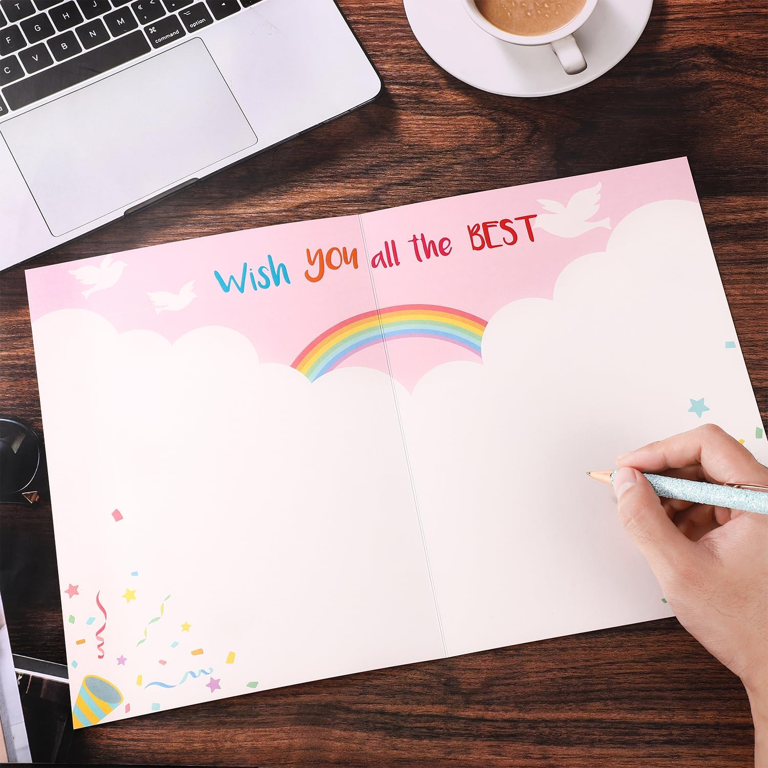 Goodbye Good Luck Card, 15.75X10.63In Large Greeting Card with Envelope Going Away Card Congratulations New Job Card We&rsquo;Ll Miss You Card for Colleague Retirement Men Women Decorations image number 5