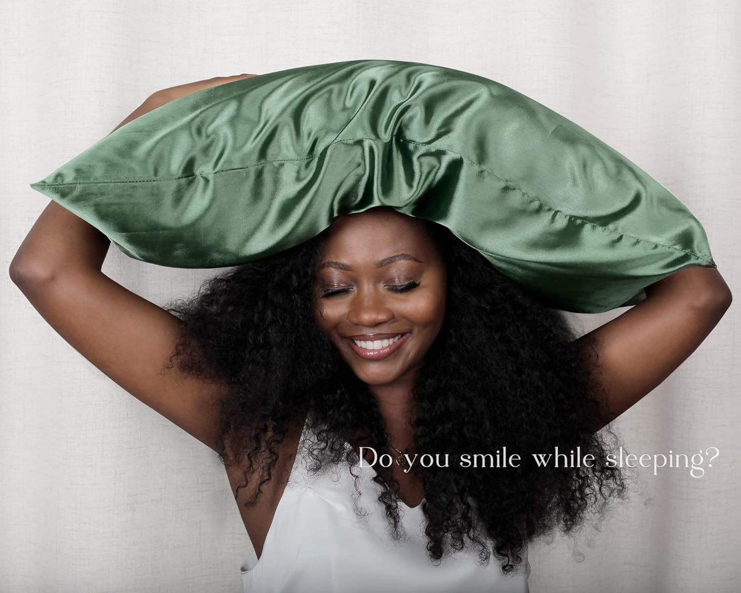 Real Silk Pillow Pases 2 Pack - Mulberry Silk Pillowcases with Envelope Style, Soft Smooth Cooling Natural Silky Pillow Cover for Women Men-(48X74Cm) (Matcha Green) image number 3