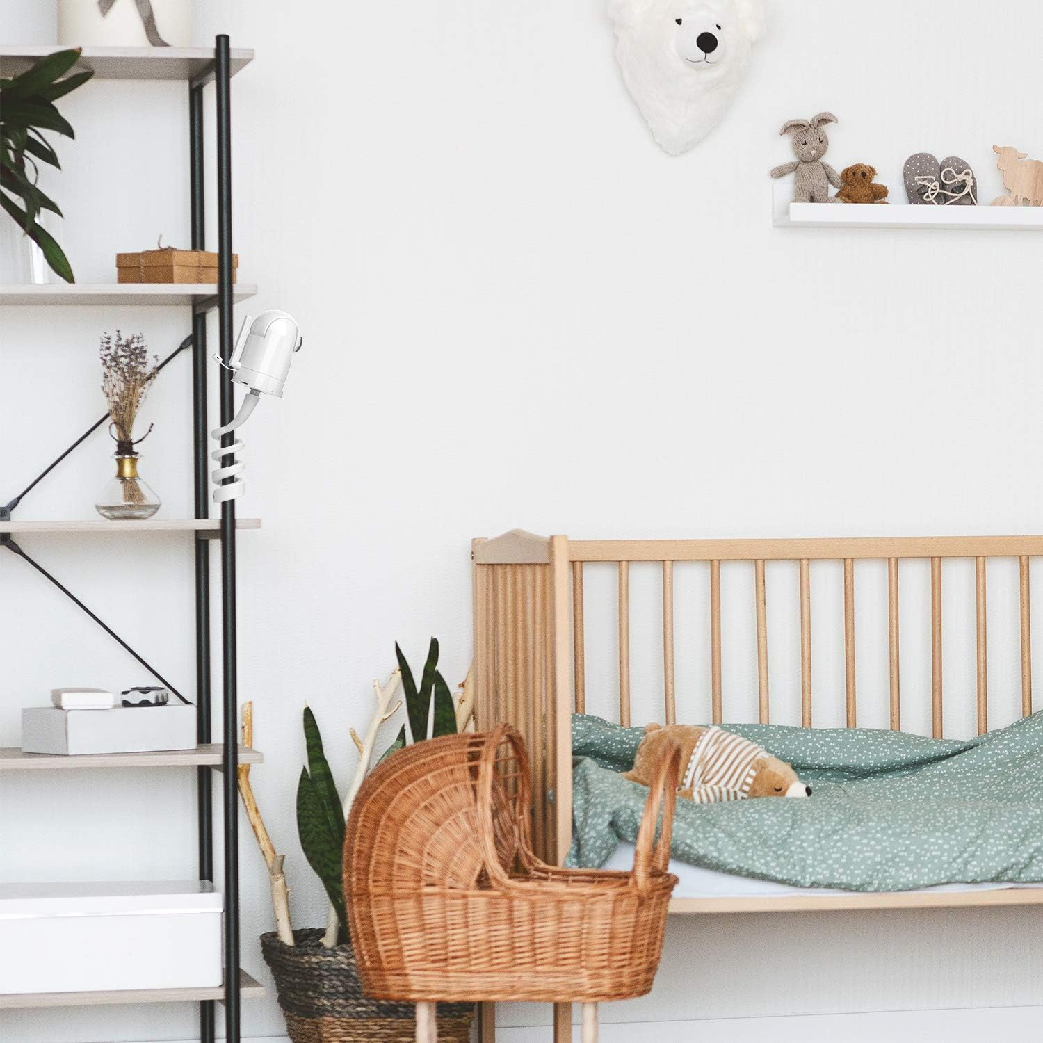 Aobelieve Flexible Mount for Infant Optics DXR-8 and DXR-8 Pro Baby Monitor,720P, White