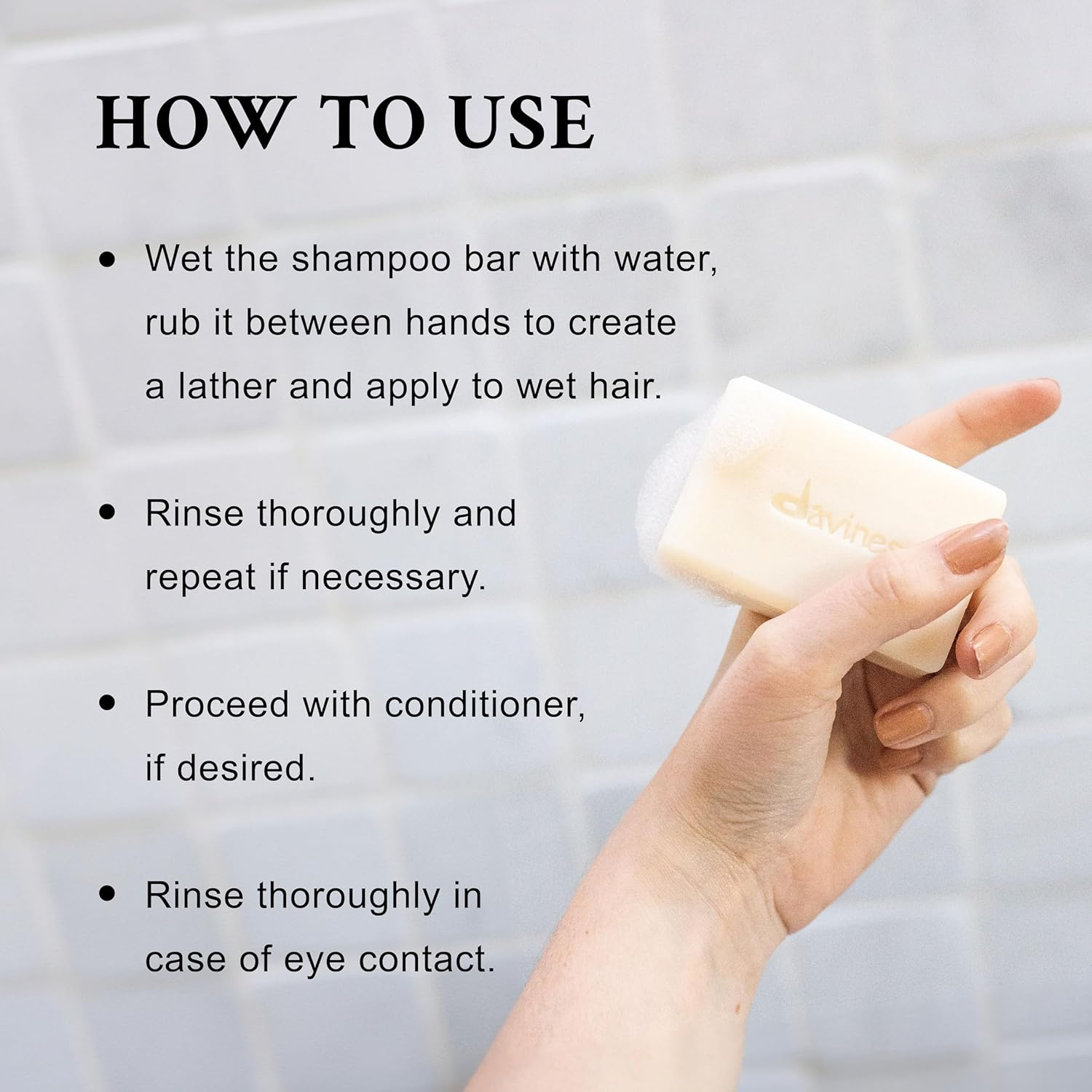 Davines VOLU Shampoo Bar, 100 G. image number 3