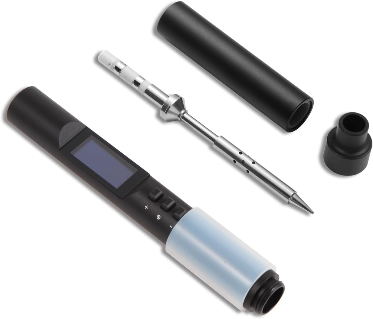 FEITA PTS200 Soldering Iron Kit for Electronics, 100W Mini Smart Digital Pencil Solder Iron Pen, Boost Mode, Auto Sleep & Shutdown, Type-C, OLED Display Micro Soldering Tools with 1 Solder Tips image number 3