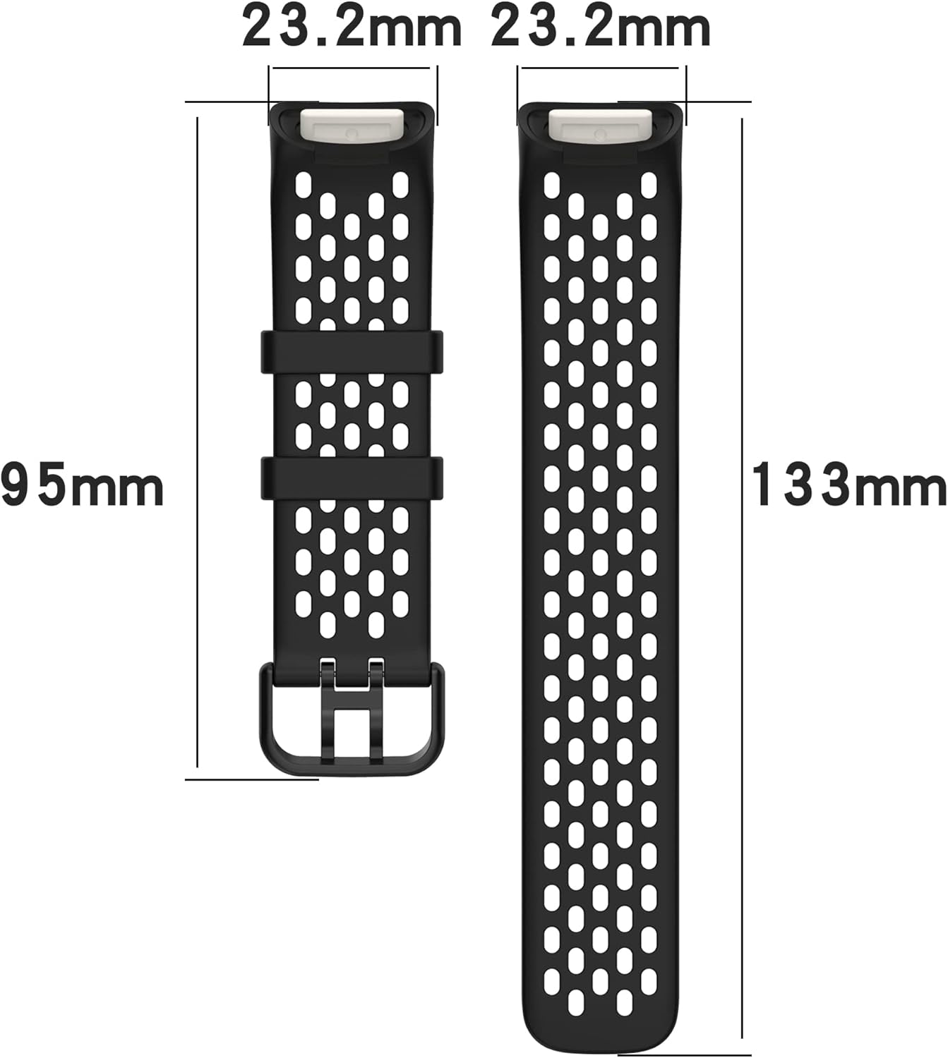 Chofit Band Intended for Fitbit Charge 5 6 Smart Watch, [3 Pack]Soft Breathable Quick Release Silicone Wristband Strap for Charge 5 6 (Blue-Black-Navy Blue) image number 1