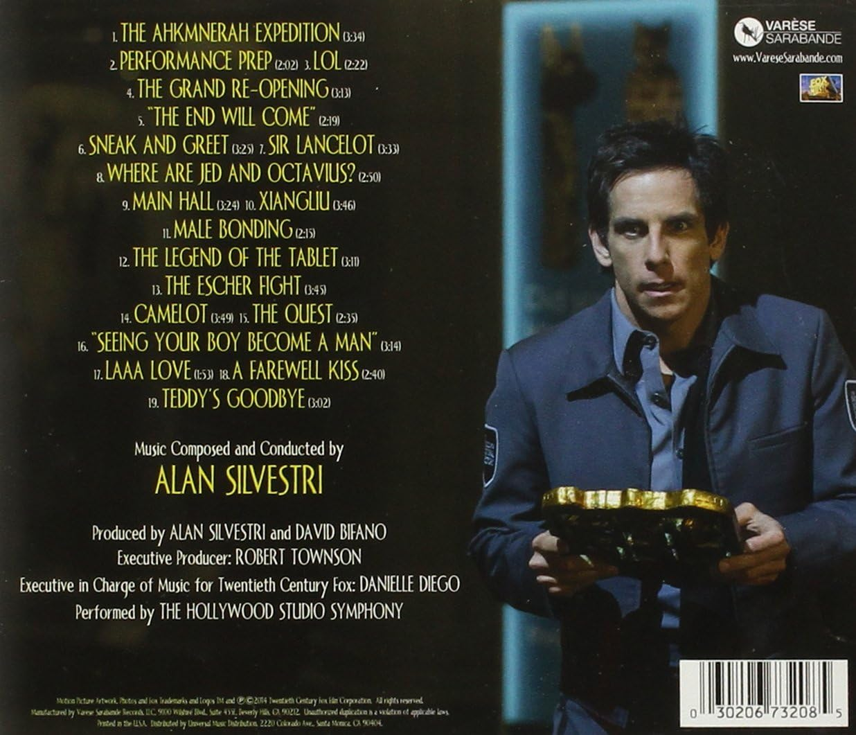 Varese Sarabande Alan Silvestri &ndash; Night at the Museum: Secret of the Tomb CD image number 1