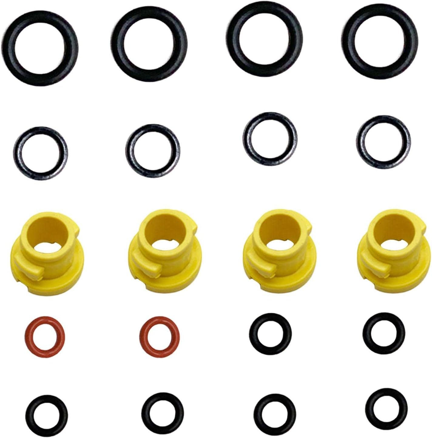 O-Rings Seal for Pressure Washer High Pressure Accessories Spare Replacement Rubber O-Rings Replacement Ring Replacement Set Kit, Set of 20Pcs image number 5