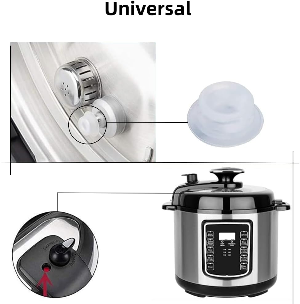 15Pcs Universal Replacement Floater Valves Silicone Gaskets,Electric Pressure Cookers Valves Seal Rings,Pressure Pots Accessories,Silicone Caps for Instant Pot,Pressure Cooker Parts and Accessories