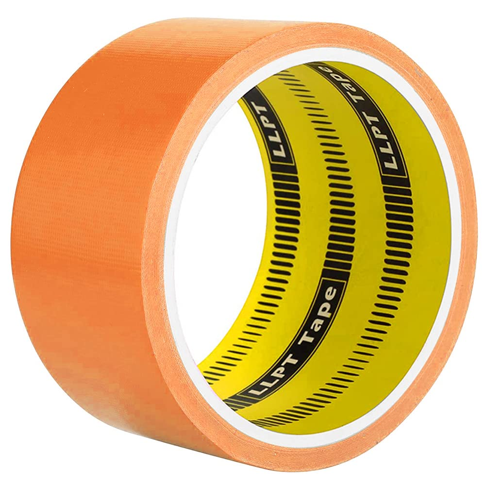 LLPT Duct Tape Premium Color Fabric Gaffer Tape Heavy Duty Waterproof Cloth Repair Tape for DIY Indoor Outdoor Use 1 Pack 50MM X 9M, Yellow (DT601YL)