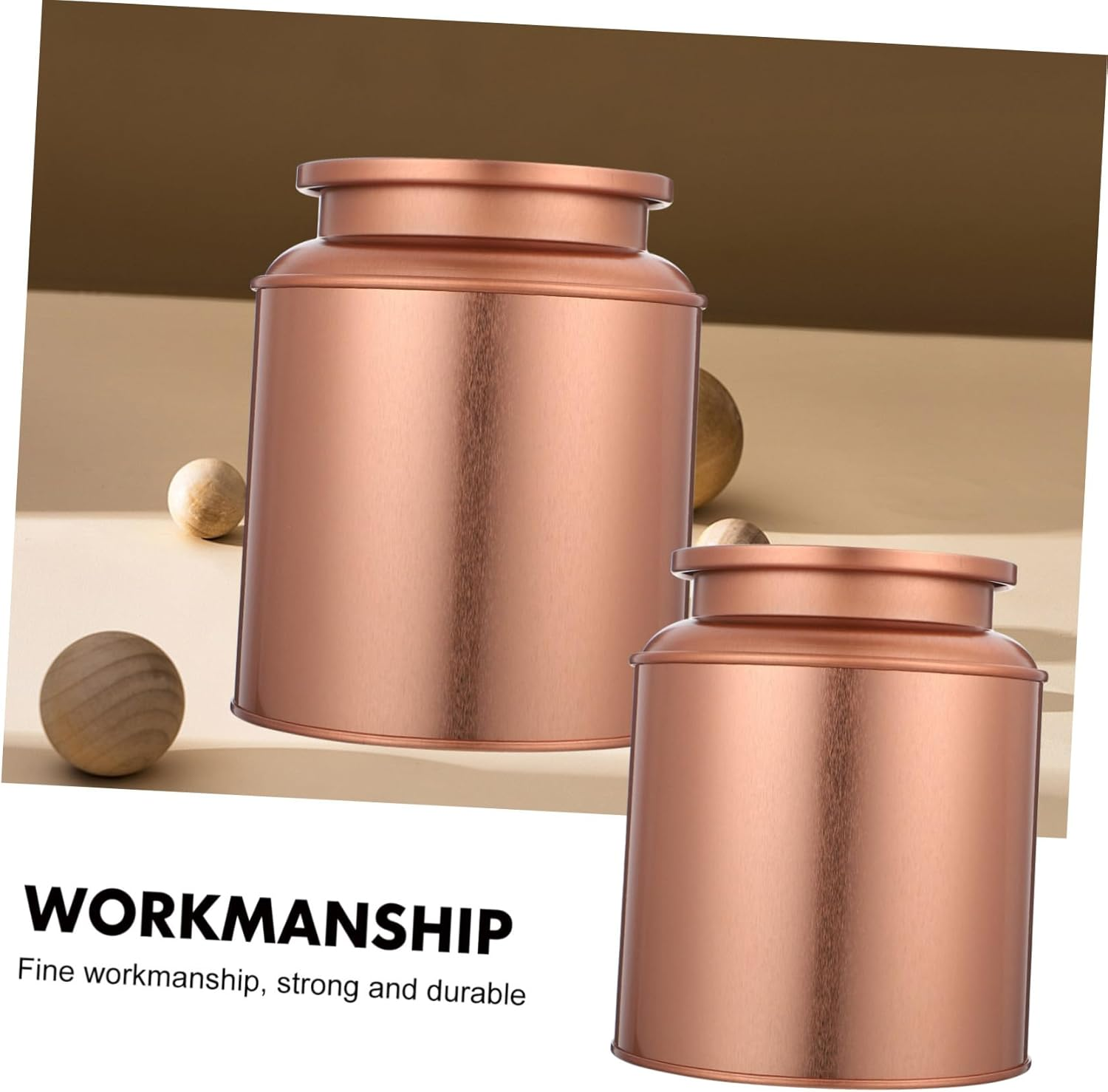 CIYODO Professional Tinplate Storage Jar Sealed Tea Container for Tea Leaves Dry Food Grains Elegant Travel Storage Box for Home Organization