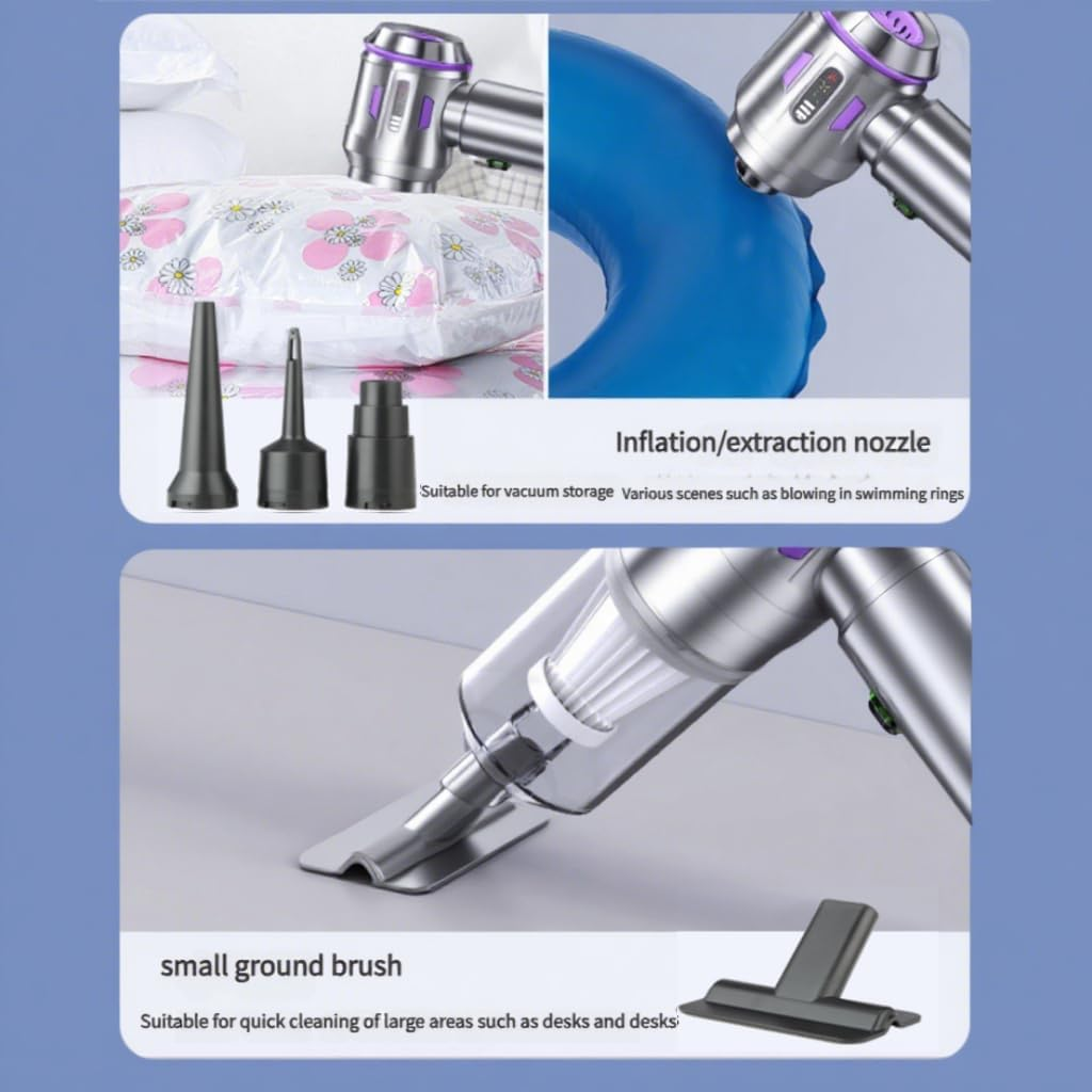 Car Vacuum Cleaner &ndash; 20000Pa Suction Power, 3-In-1 Cordless Vacuum -Air Duster, Rechargeable Handheld Cleaner for Car, Home & Keyboard Dust Cleaning image number 1