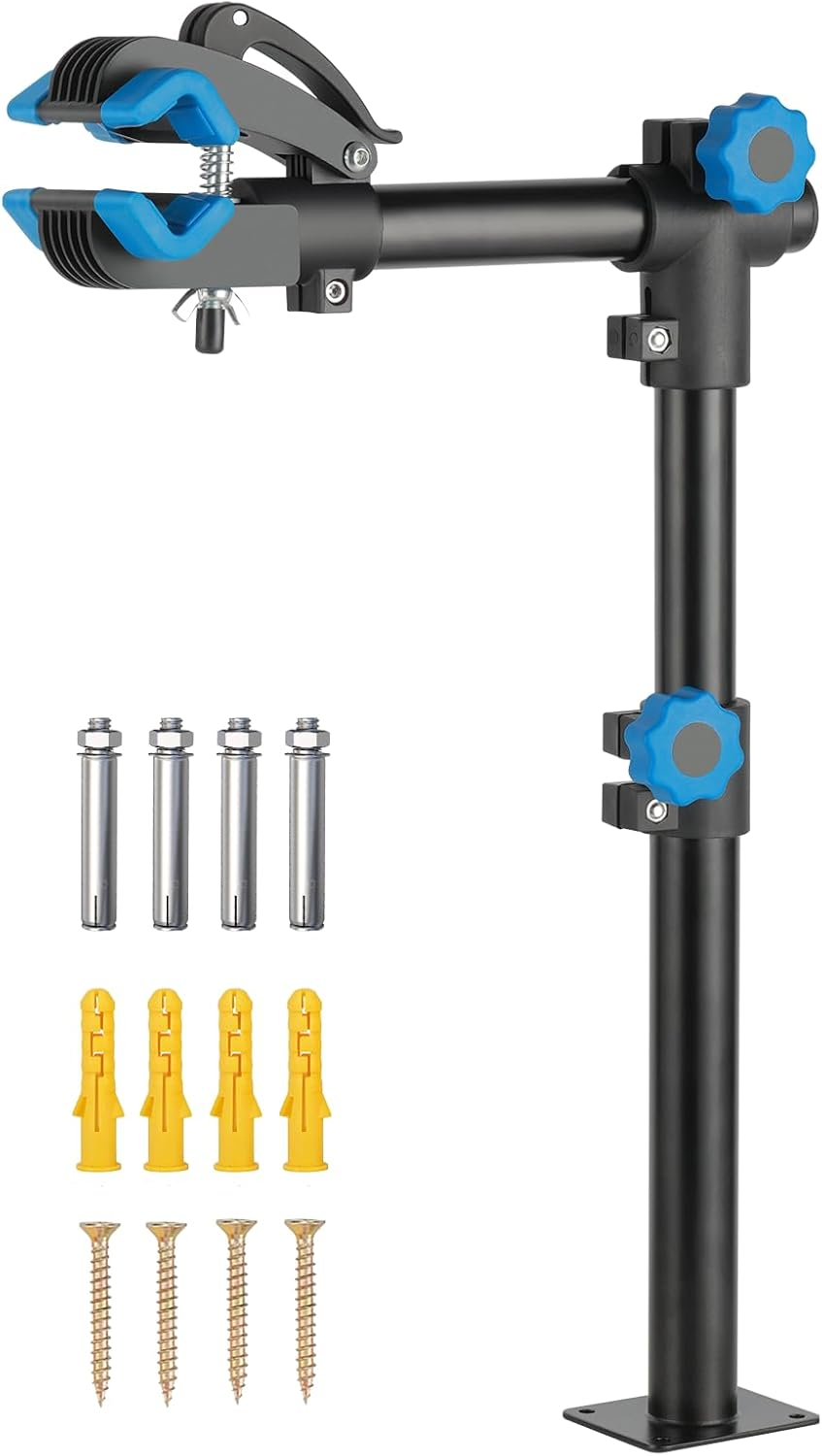 Urban Deco Bike Repair Stand Bench Mount Bike Stand Wall Mounted Bike Work Stand Bicycles Maintenance Rack Bike Clamp for Road Bike,Road Mountain Bike(27 Inch) image number 1