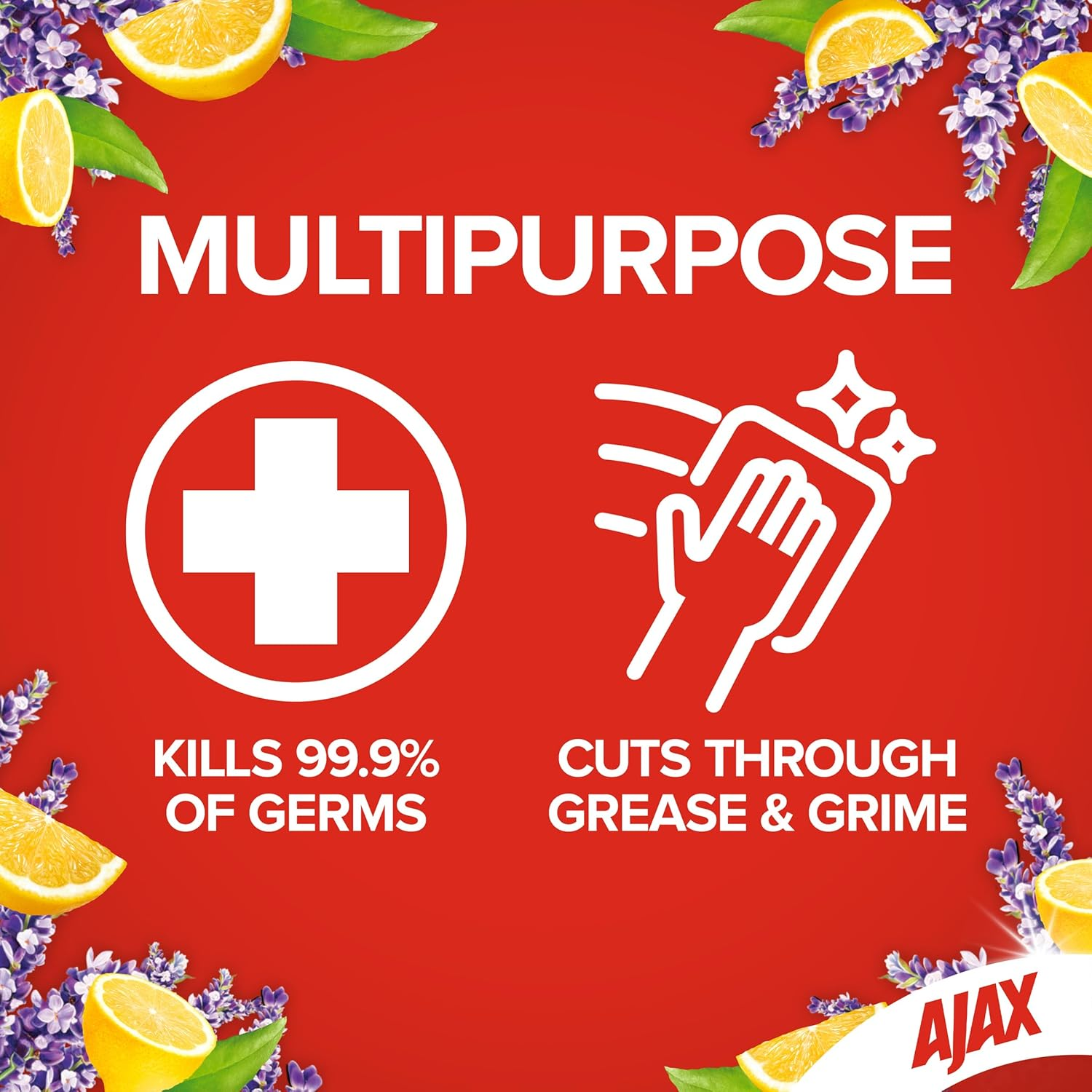 Ajax Lavender and Citrus Multipurpose Spray N Wipe Cleanser 500 Ml image number 4