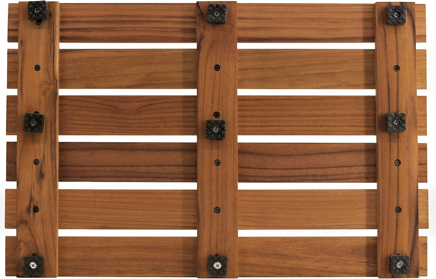 Vaefae Teak Shower Mat, Non-Slip Bath Mat, Luxury Spa Mat, Wooden Mat for Bathtub, 50.8 X 33 Cm image number 5