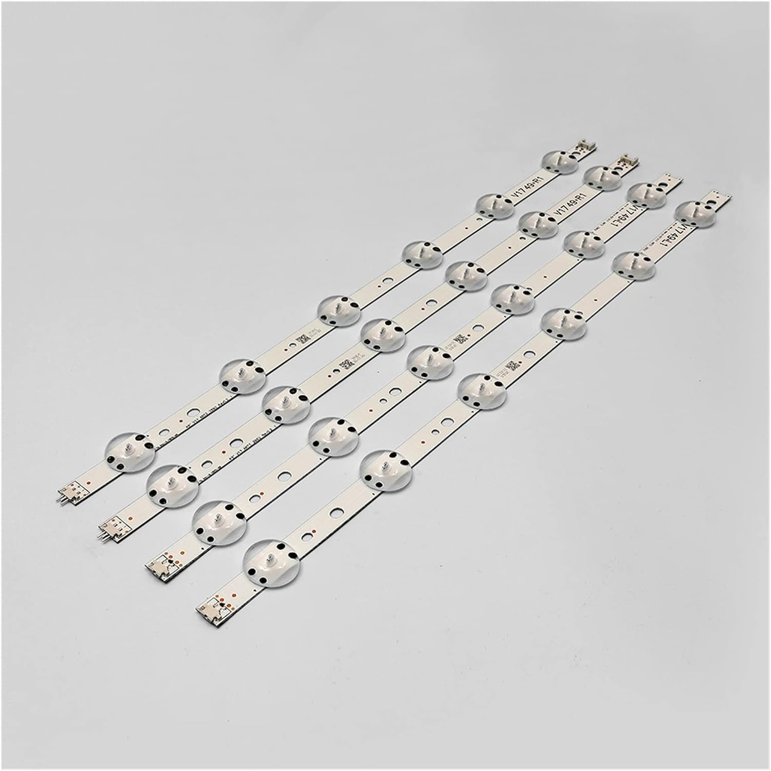 TILEZE 4Pcs LED Backlight Strip 49'' TV 6916L-2862A 6916L-2863A V17 49 R1+L1 ART3 49UJ670V-ZD 49UJ651V LC490DGG(FK)(MD) Fit for LG image number 4