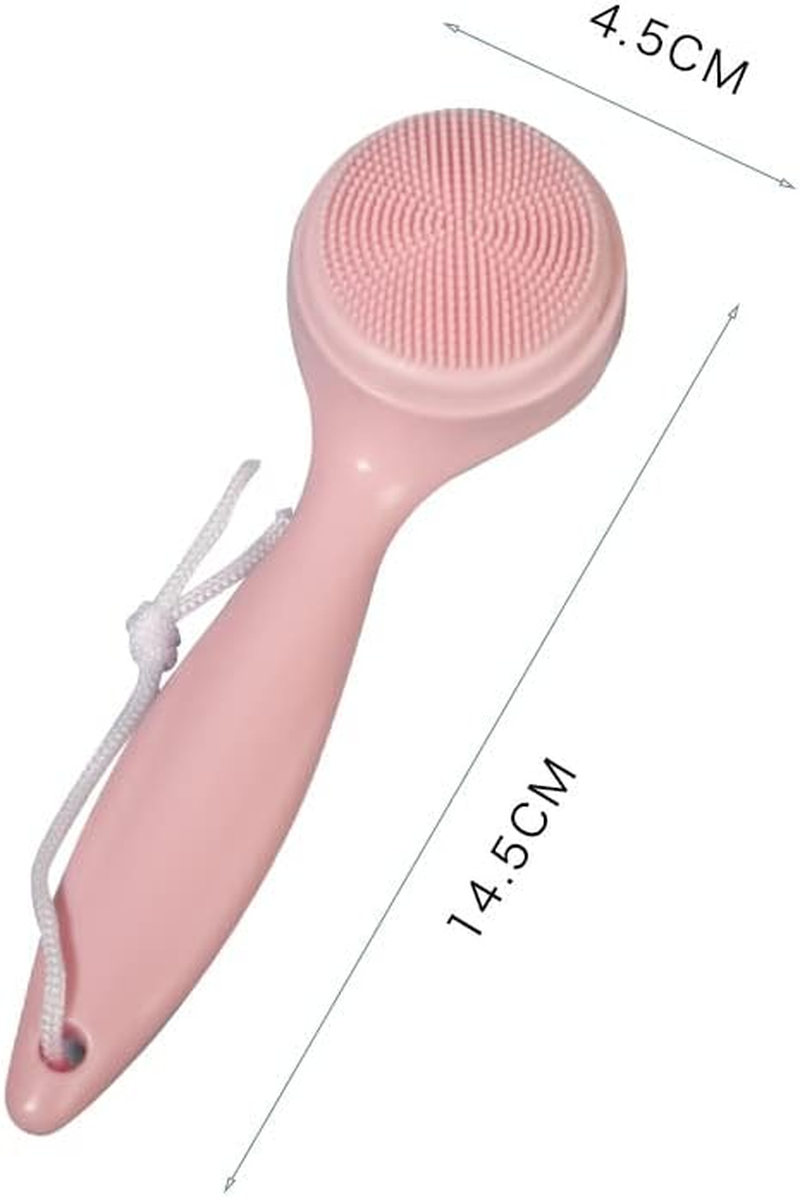 3 Pack Silicone Manual Facial Cleansing Brush Skin Friendly Face Scrubber Exfoliator Soft Bristles Waterproof Makeup Skincare Removal Applicator for Blackheads Cleansing Brush (Style1, One Size) image number 6