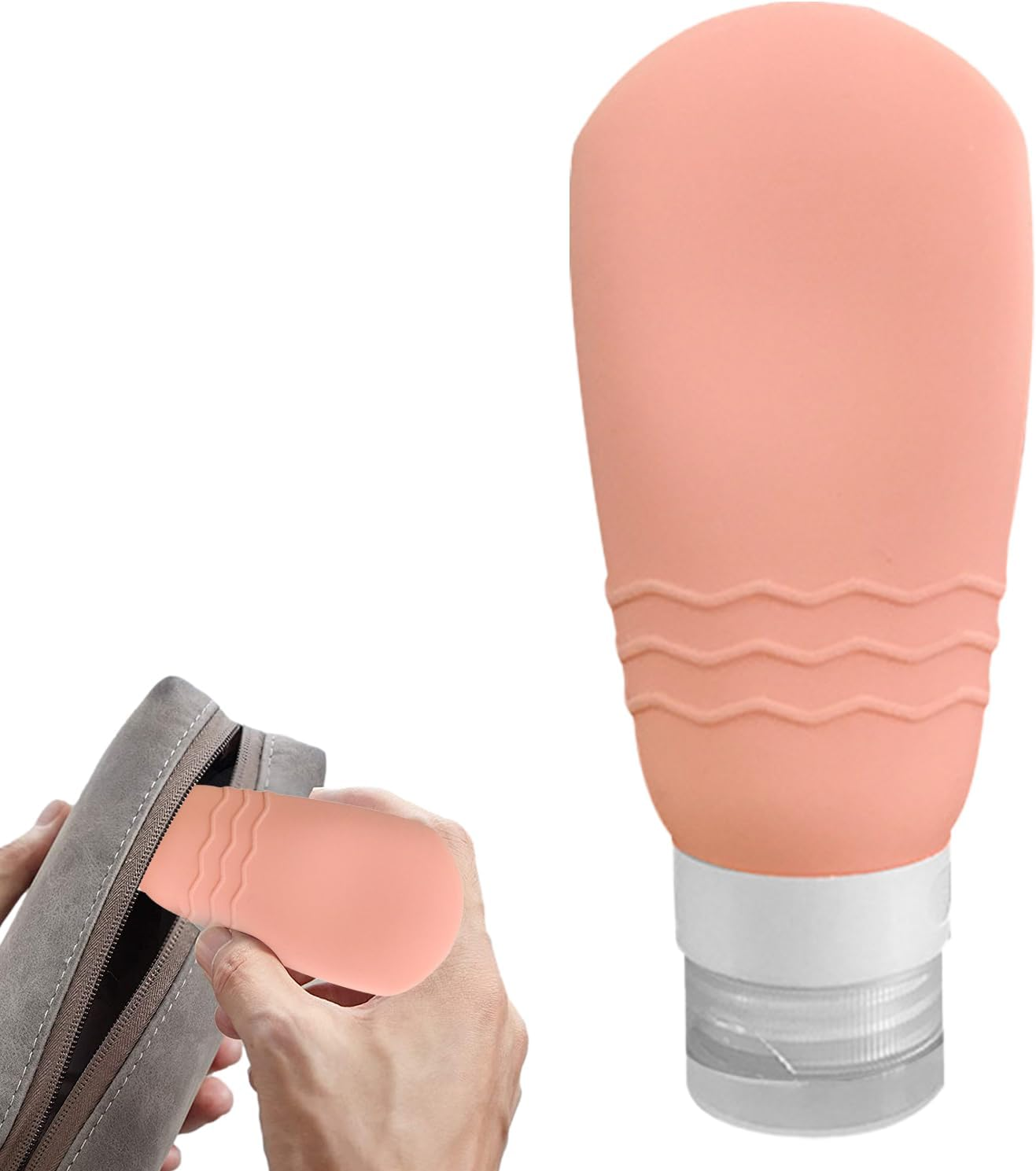 Travel Size Silicone Bottles | Squeeze Bottles Reusable Portable Cosmetic Supplies for Gel, Shampoo, Conditioner, Lotion, Cream Maciun