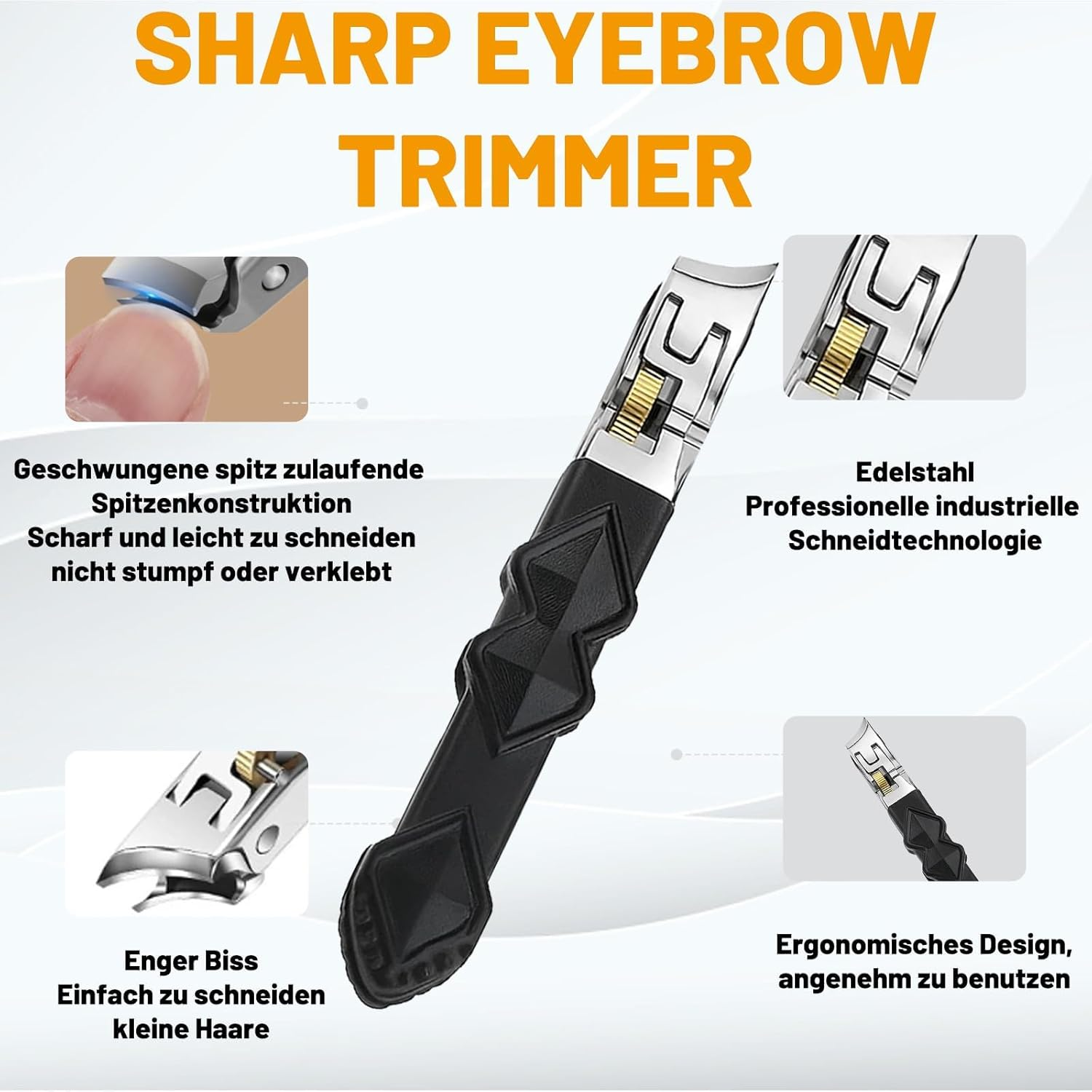 Solymody Nail Expert Nail Set, 9-Piece Manicure Set with Nail Clippers Set, Nail Care Set for Men and Women, Includes 8 Black Nail Scissors and 1 Lockable Nail Clippers image number 3