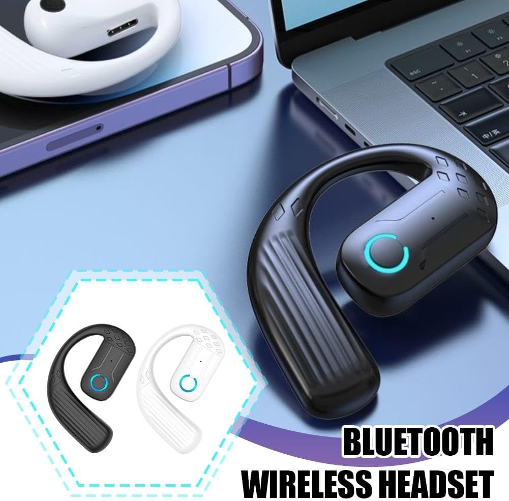 Bluetooth Earphones - Long Battery Life, Noise Earbuds Design Hanging Ear - 1PCS Reduction, Huaqiang Q4I5 North image number 1