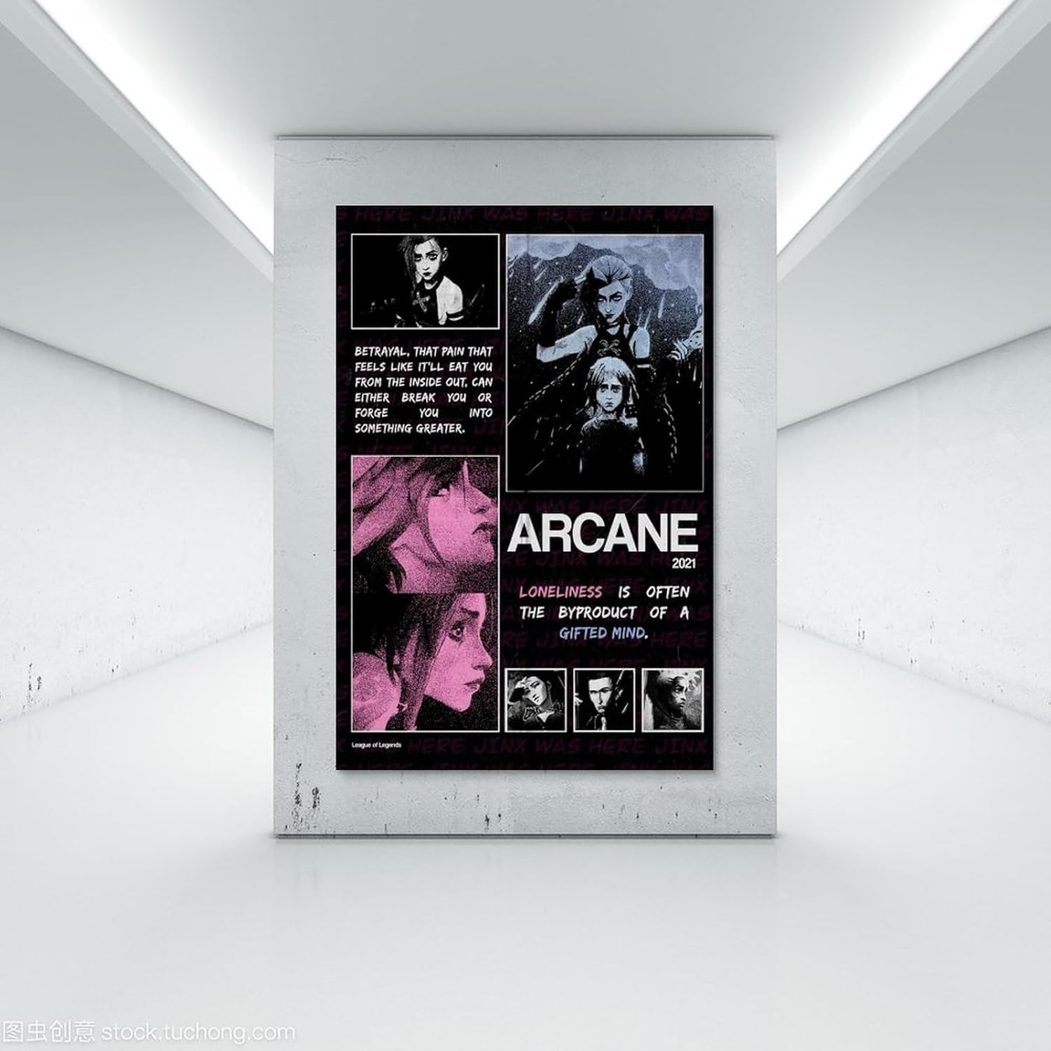 Anime Arcane Canvas Poster Poster Canvas Painting Wall Art Picture Home Decor Print for Bedroom Living Room Dorm Study Bar Office 12X18Inch(30X45Cm)