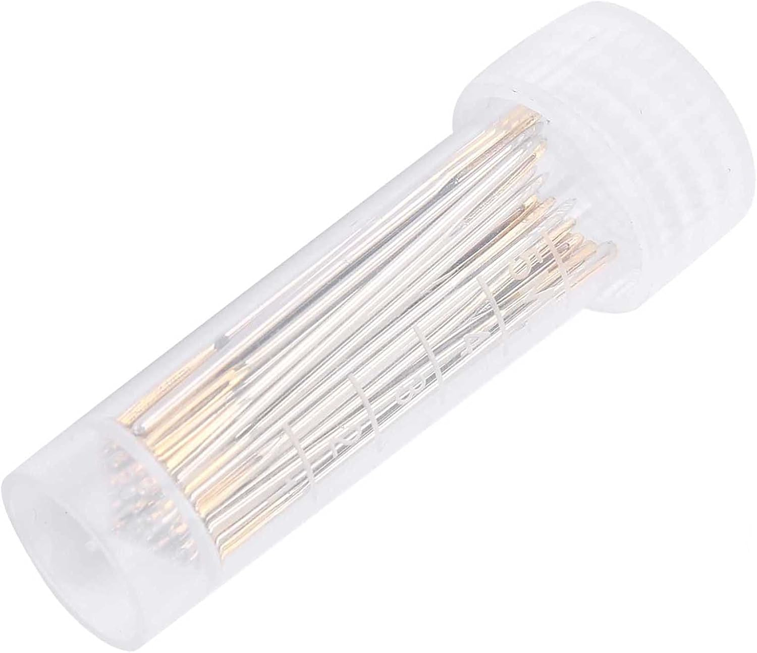 100Pcs Metal Cross Stitch Needles Large Eye Embroidery Sewing Set with Storage Box for Household (No. 22) image number 5