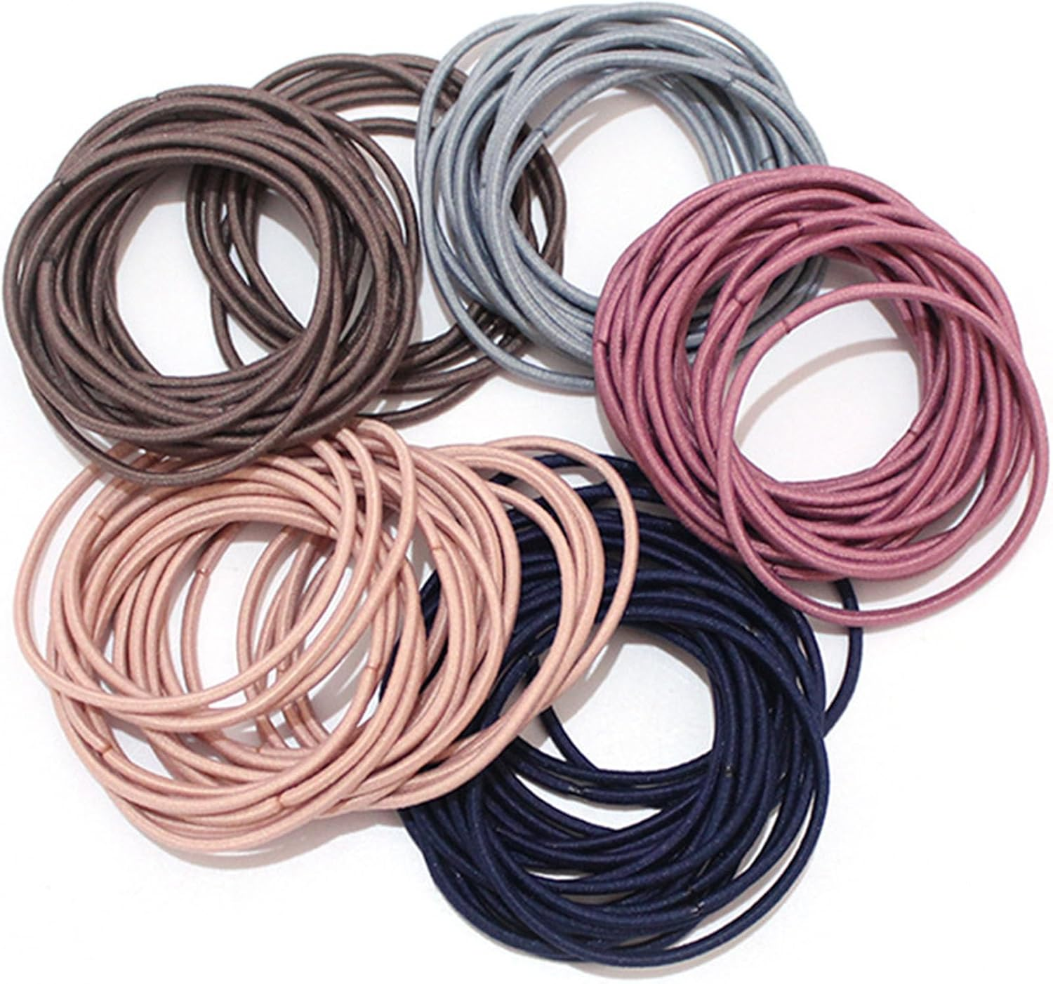 100 Pcs No Crease Baby Girl Hair Ties, MH MOIHSING Elastic Hair Ropes Soft to Hair No Harm to Scalp & Hair, Small Hair Bands Reusable Rubber Band for Kids Girls Infants Toddler Ponytail Holders, Colorful image number 3