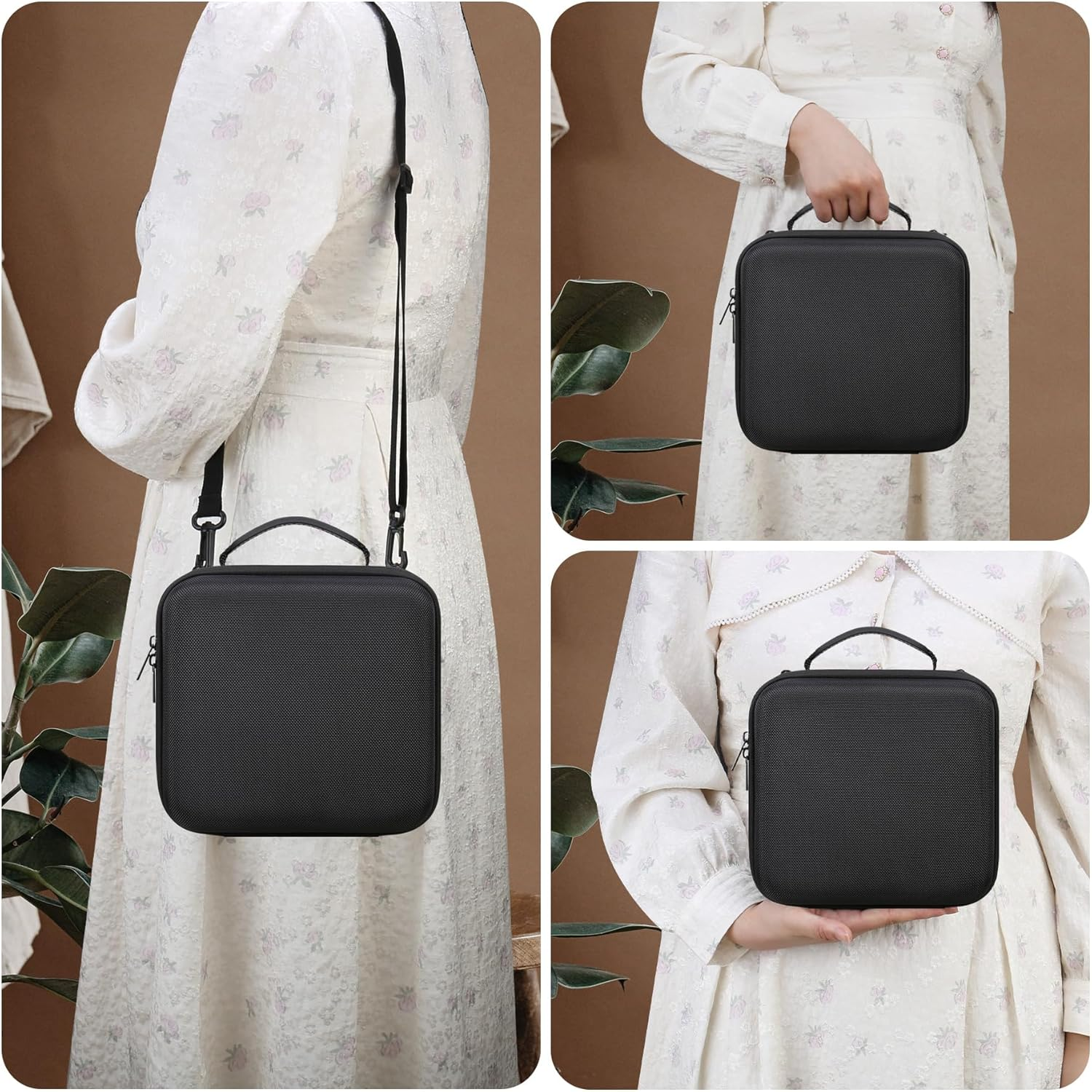 RAIALL Camera Case for Sony Alpha A6000/A6100/A6400/A6700/ Sony Alpha 7 II III IV/7R V Mirrorless Digital Camera and Lens, Vlogging Camera Hard Travel Bag with a Shoulder Strap and 3 Dividers, Black image number 1